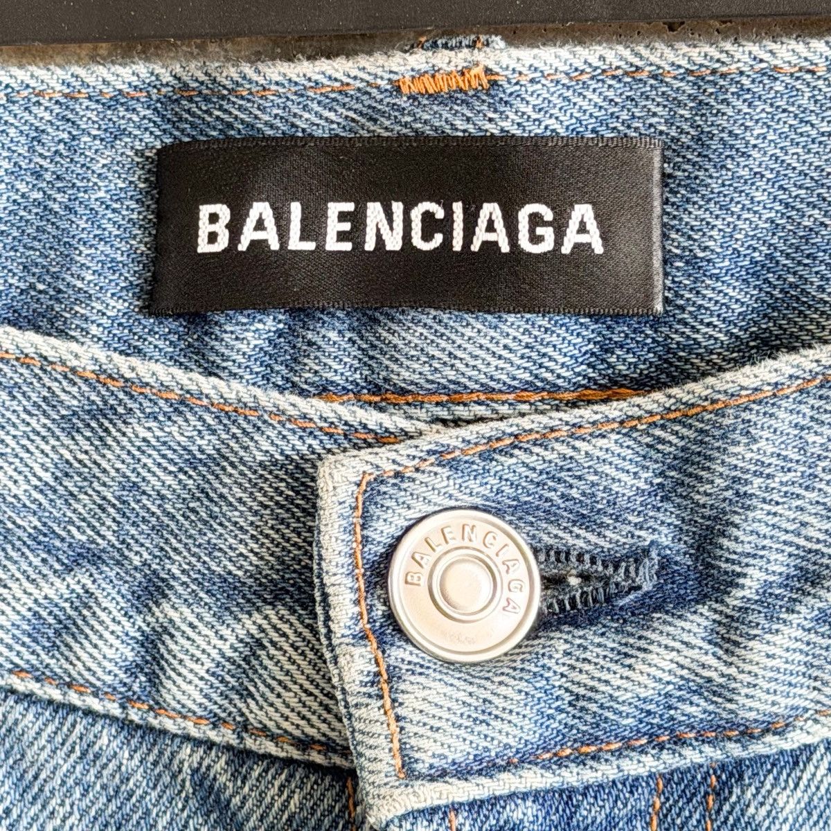 Balenciaga Balenciaga FW18 Thrashed Blowout Flared Bootcut Denim Size US 31 - 6 Thumbnail