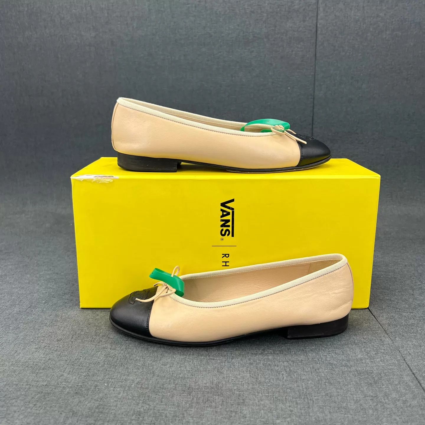 Chanel CHANEL Beige Womens Casual Ballet Flats 36.5 Size US 6 / IT 36 - 2 Thumbnail