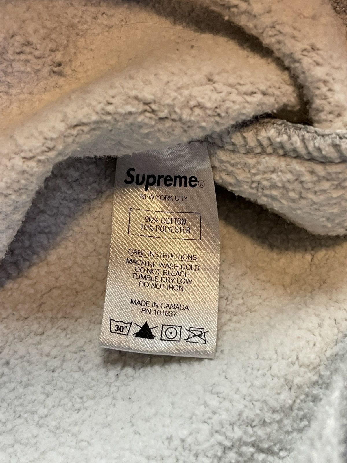 Supreme Supreme Crewneck Connect Small Grey Used 2018 Stained Size US XS / EU 42 / 0 - 7 Thumbnail