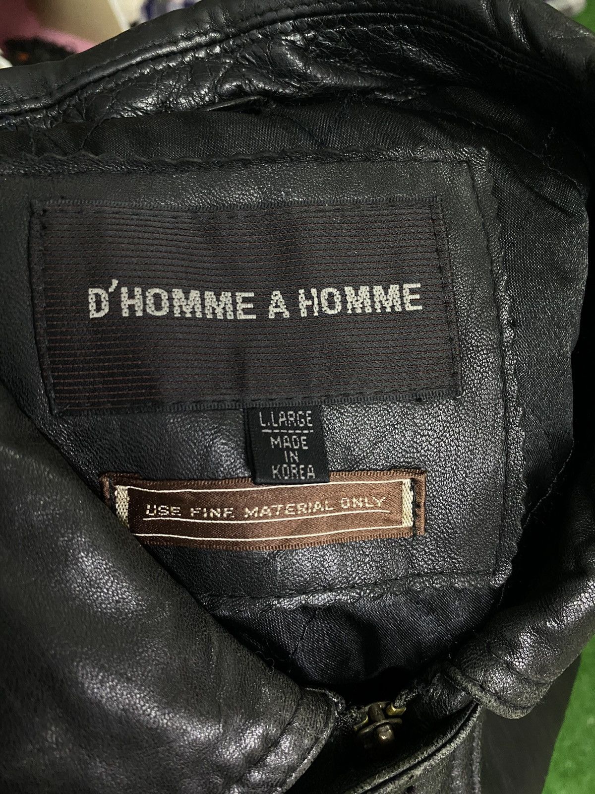 Leather D’Homme A Homme Leather Jacket Size US L / EU 52-54 / 3 - 16 Thumbnail