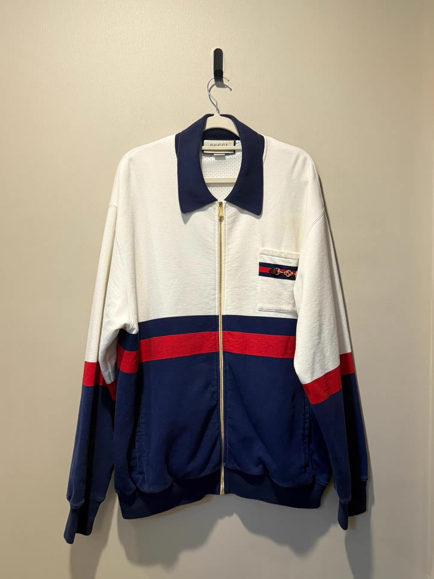 Gucci GUCCI Vintage Contrast Sleeve Jacket。 Ｑ20 Size US L / EU 52-54 / 3 - 1 Thumbnail
