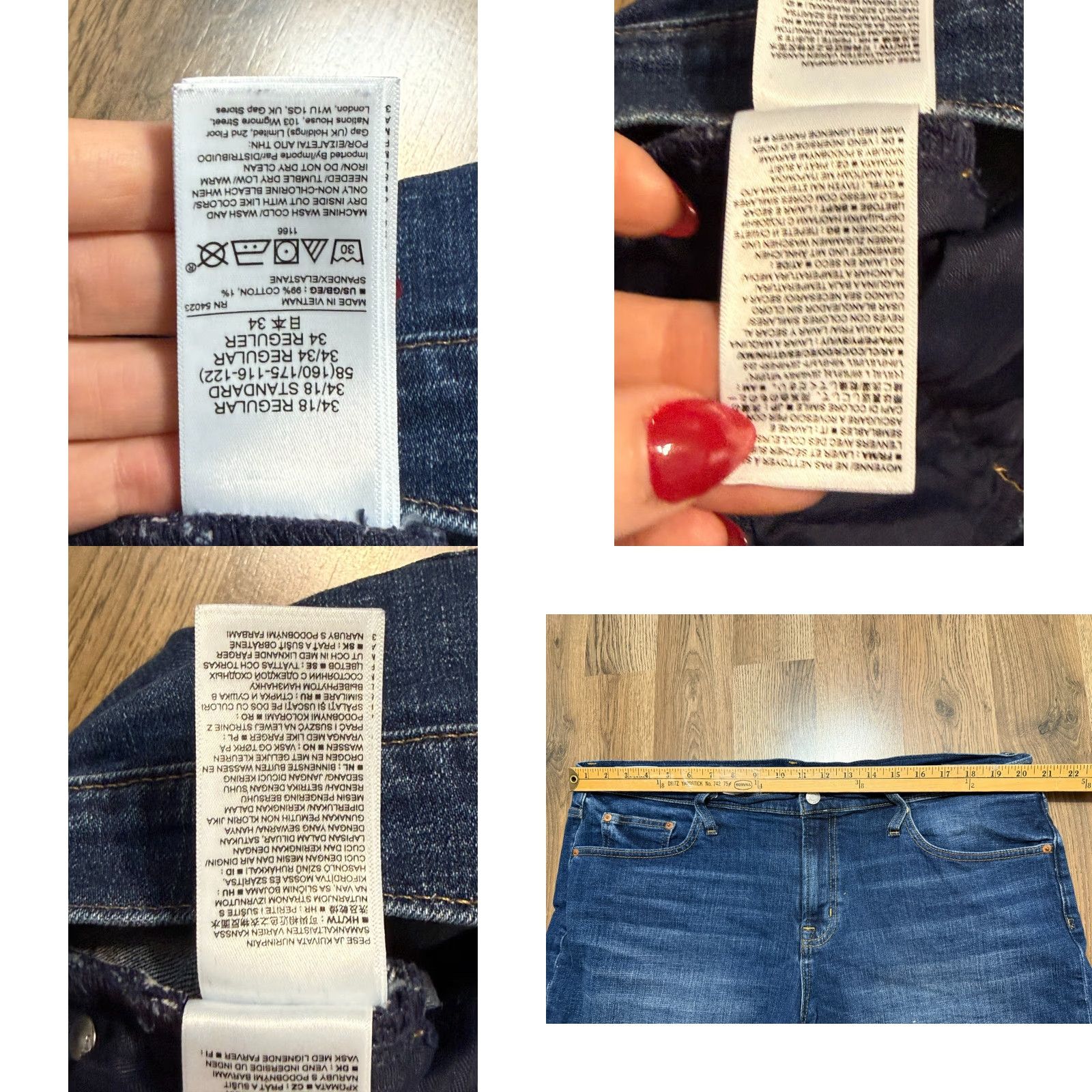 Gap GAP Jeans Shorts Women's 18R Blue Denim Casual 5" Short Mid Rise Bermuda 5-Pocket Design Womens Size 40" / US 18 - 8 Thumbnail