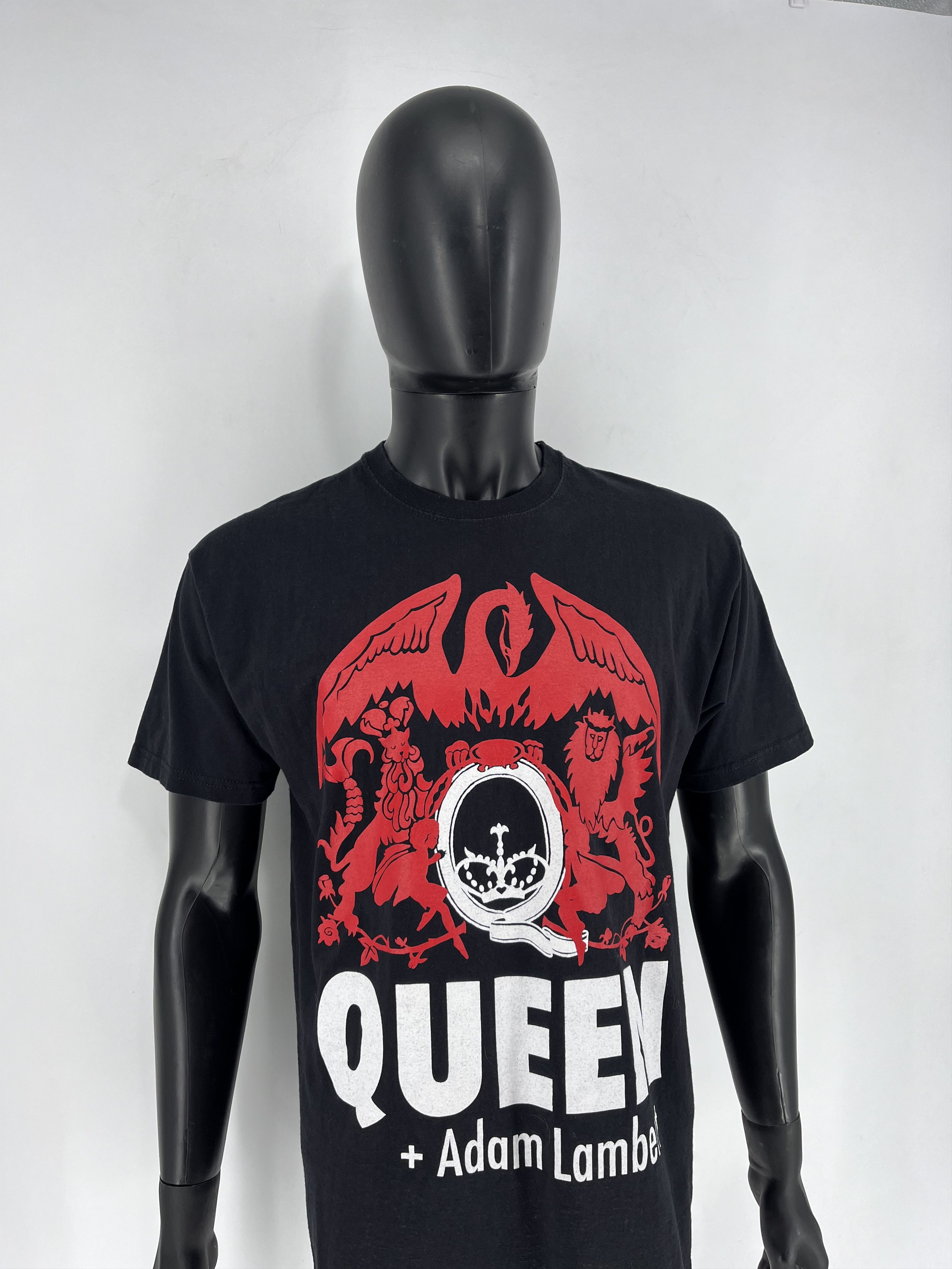 Band Tees × Vintage Vtg Queen + Adam Lambert Live in Concert Tee Punk Rock Band Size US L / EU 52-54 / 3 - 3 Thumbnail