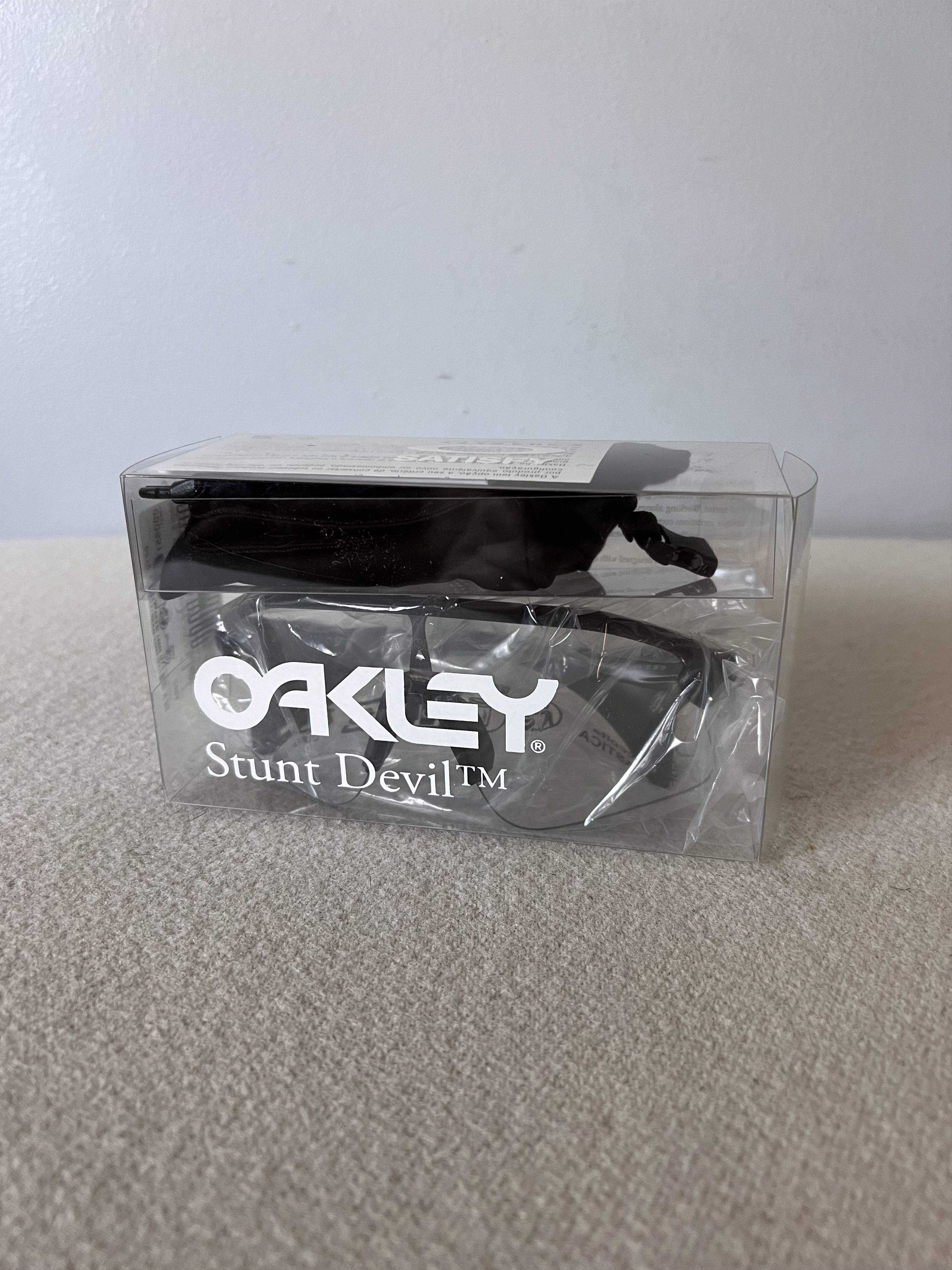 Oakley × Satisfy Satisfy Running Oakley Stunt Devil Sunglasses in Matte Black Size ONE SIZE - 9 Thumbnail