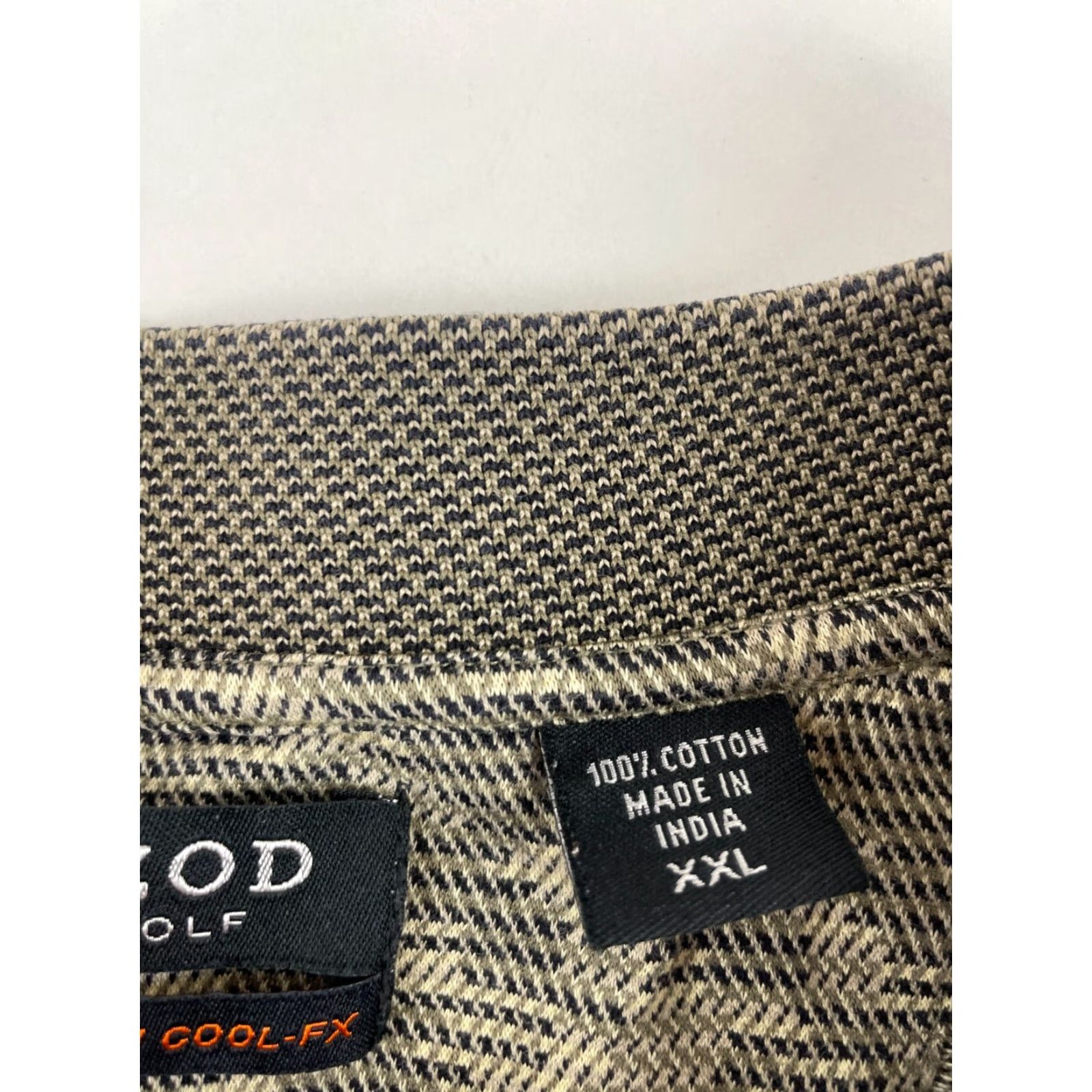 Izod IZOD Shirt Polo Men's XXL Tan Black Golf Cotton Cool-Fx Shirt Size US XXL / EU 58 / 5 - 7 Thumbnail