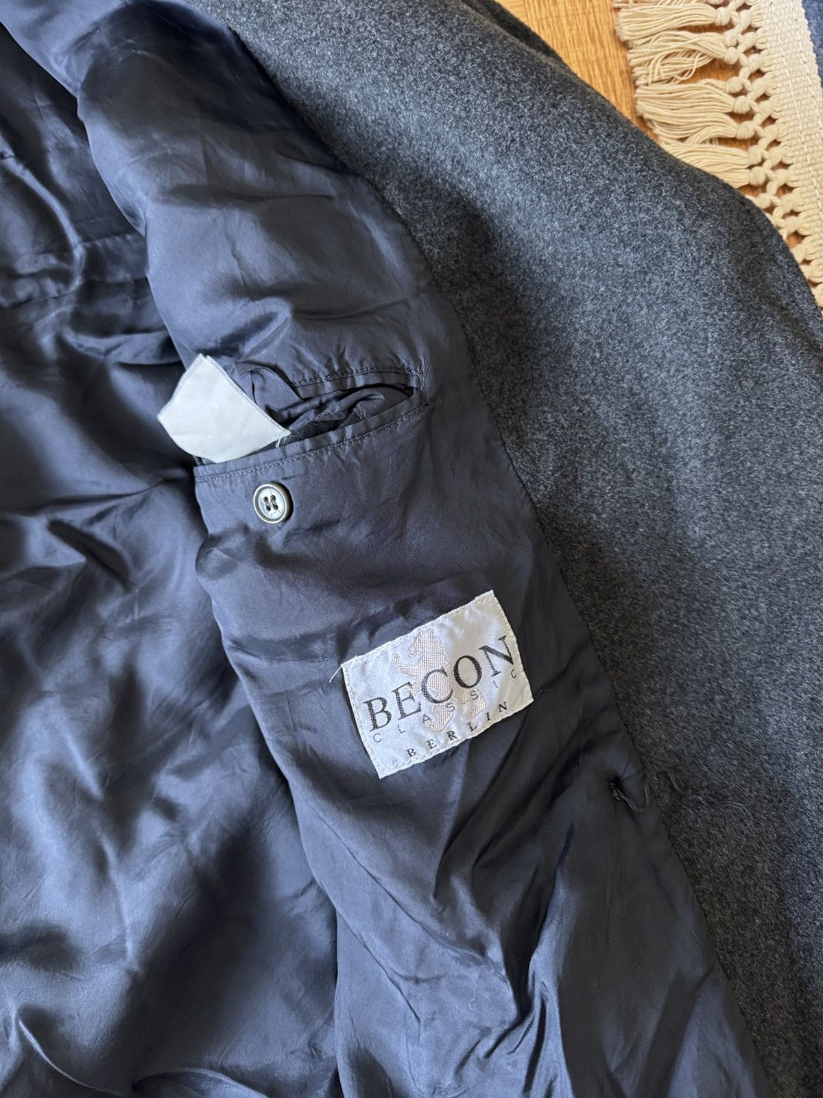 Other Grey double Breasted Car Coat size L Size US L / EU 52-54 / 3 - 3 Thumbnail