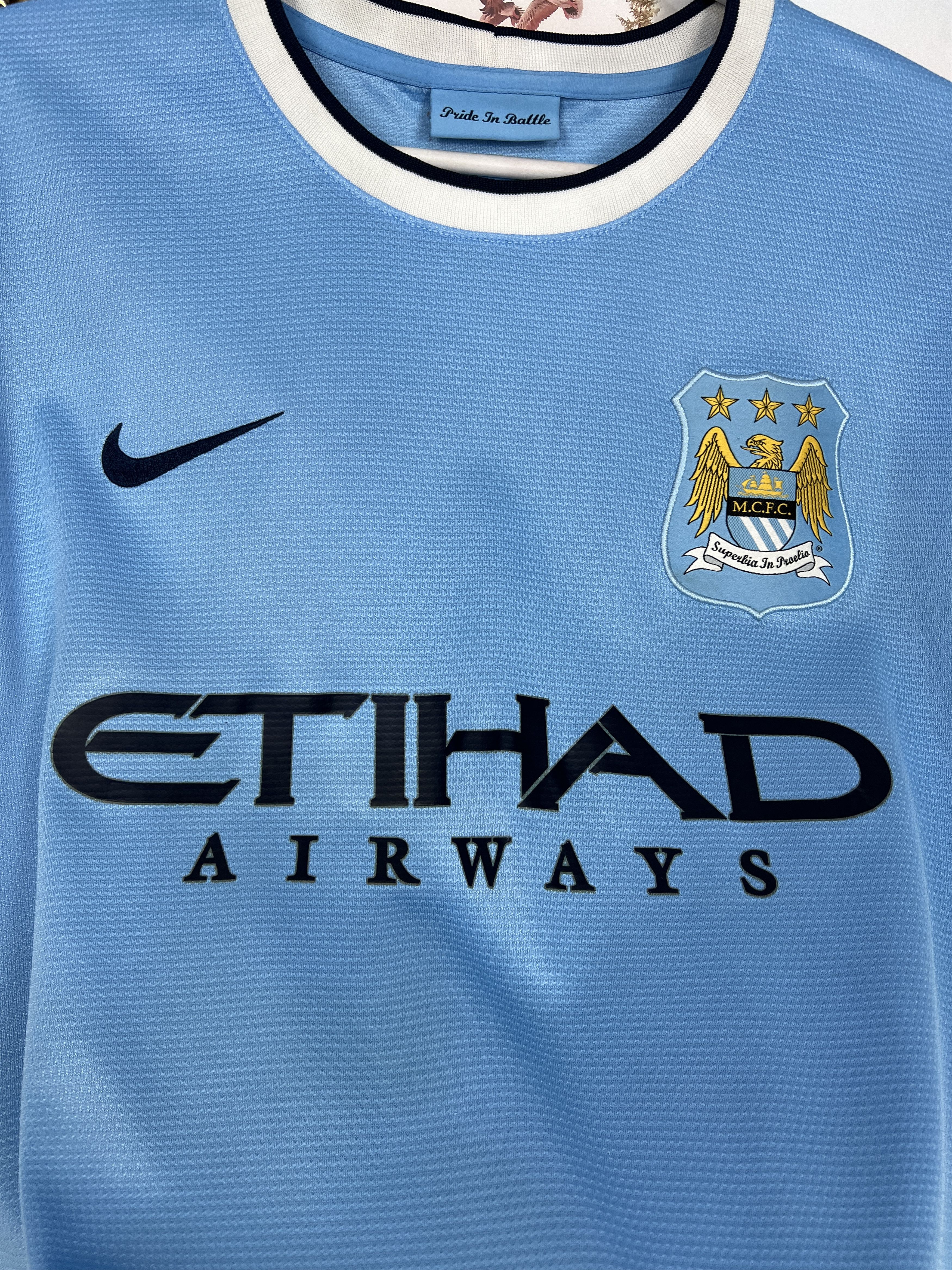 Nike Manchester City Home football shirt 2013 Soccer Nike Size US XL / EU 56 / 4 - 3 Thumbnail