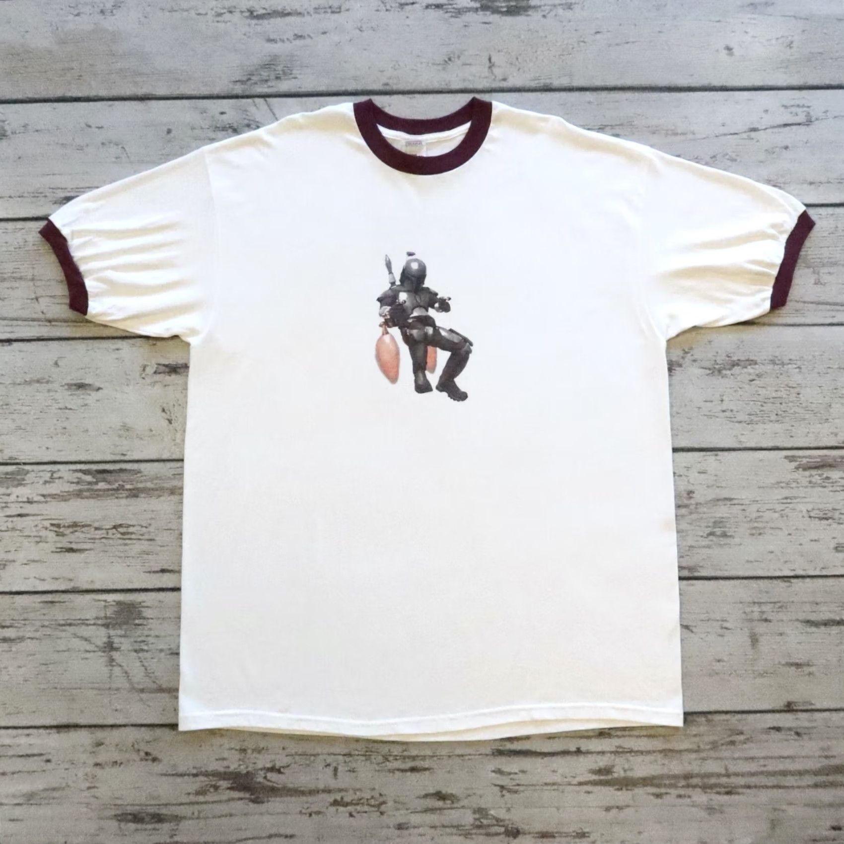 Star Wars Vintage Star Wars Jango Fett T-Shirt XXL White Mens Tshirt Size US XXL / EU 58 / 5 - 2 Thumbnail
