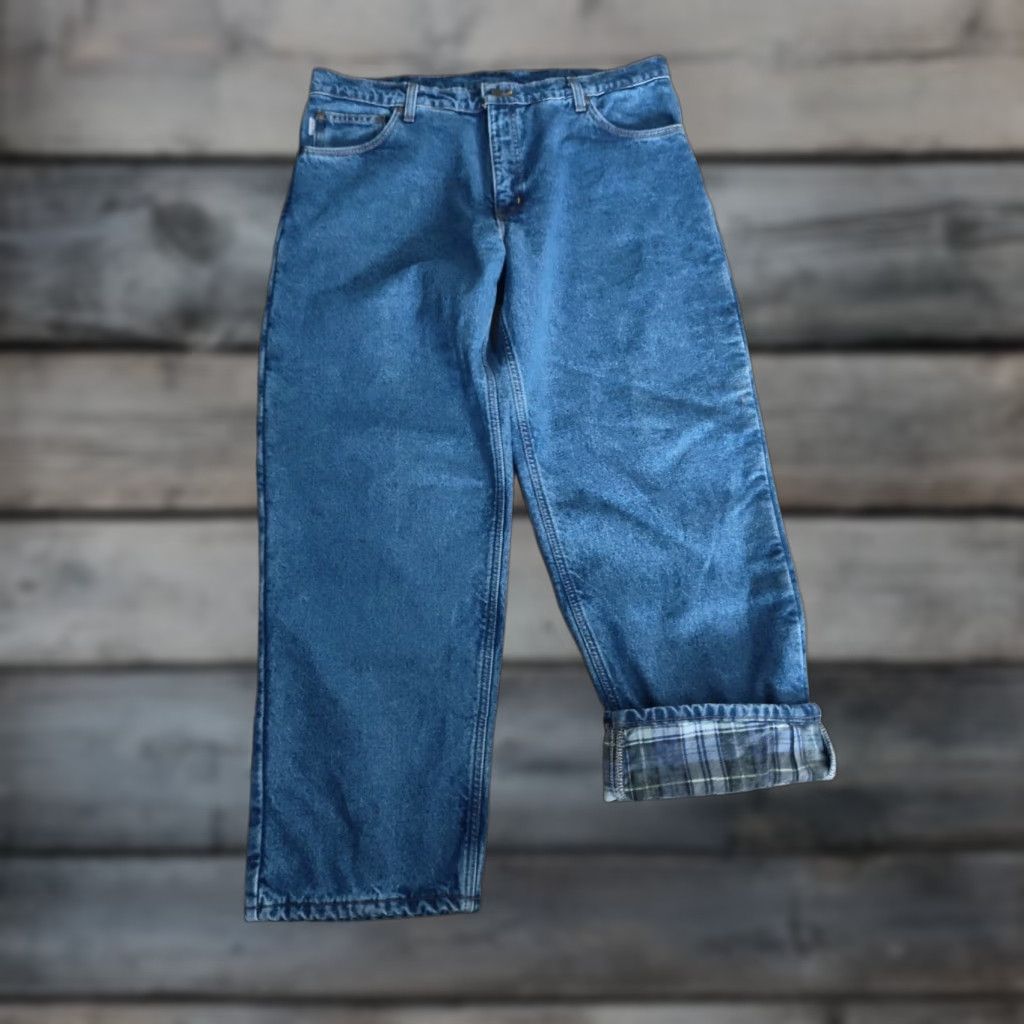 Carhartt VINTAGE Carhartt Jeans 5-Pocket Regular Fit Blue 40x30 Mid Rise Lined Denim USA Union Made 90s Workwear Mens Size US 40 / EU 56 - 1 Thumbnail