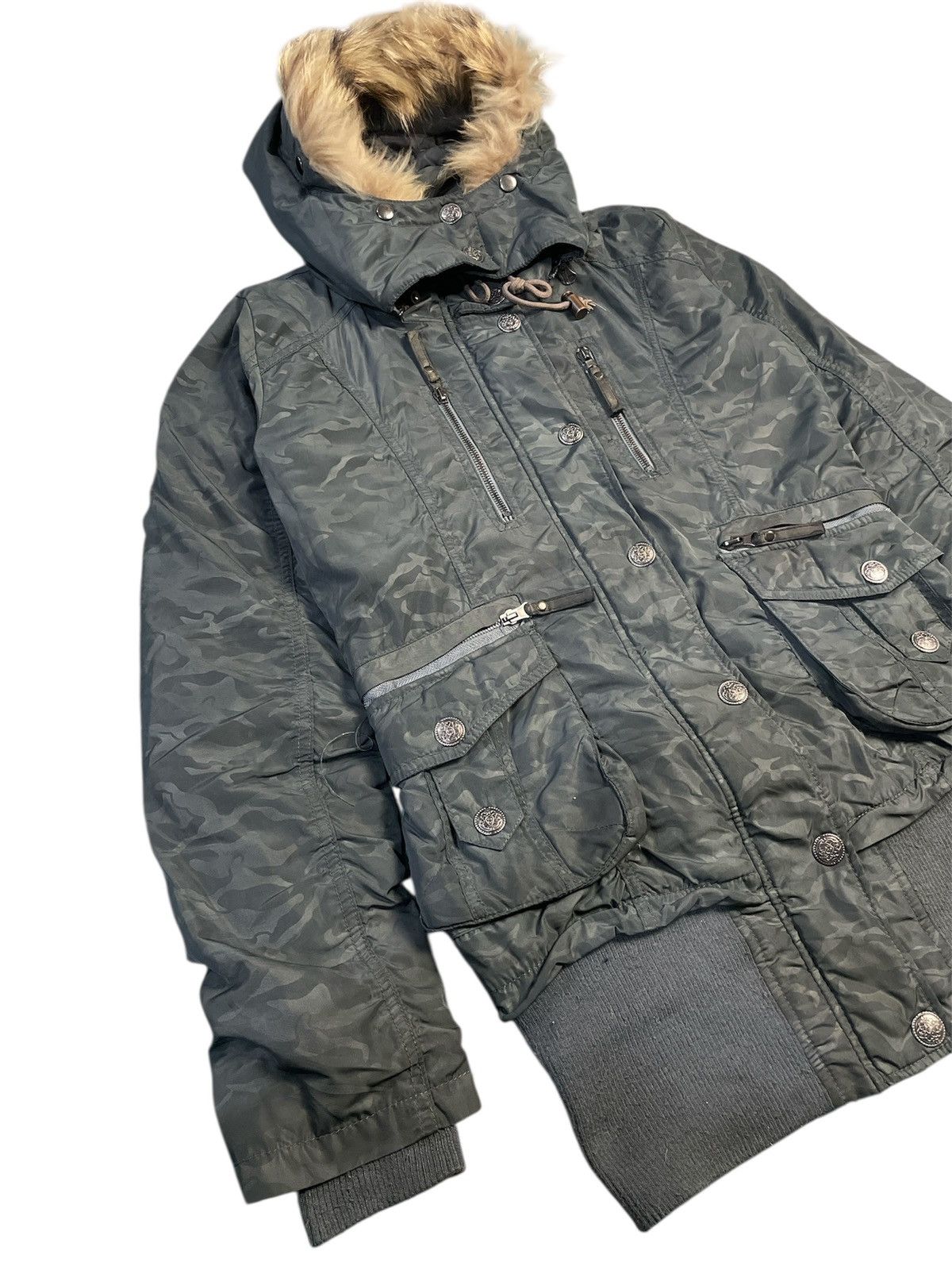 If Six Was Nine 2000s Japanese Brand Vence Fur Multipocket Punk Jacket Size US S / EU 44-46 / 1 - 5 Thumbnail