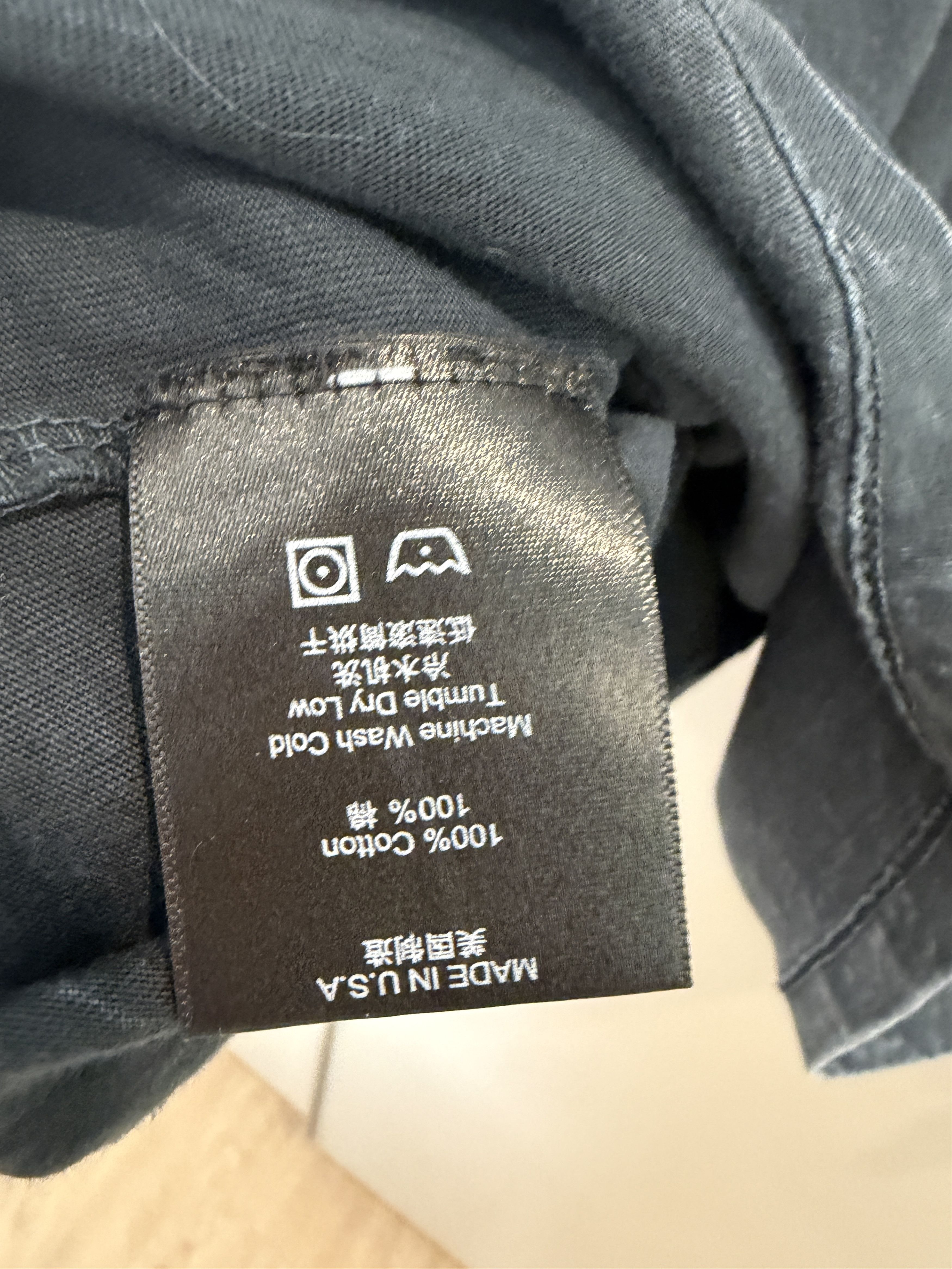 Rhude Rhude Happiness Long Sleeve T (Fits like L / Actual Size S) Size US L / EU 52-54 / 3 - 4 Thumbnail