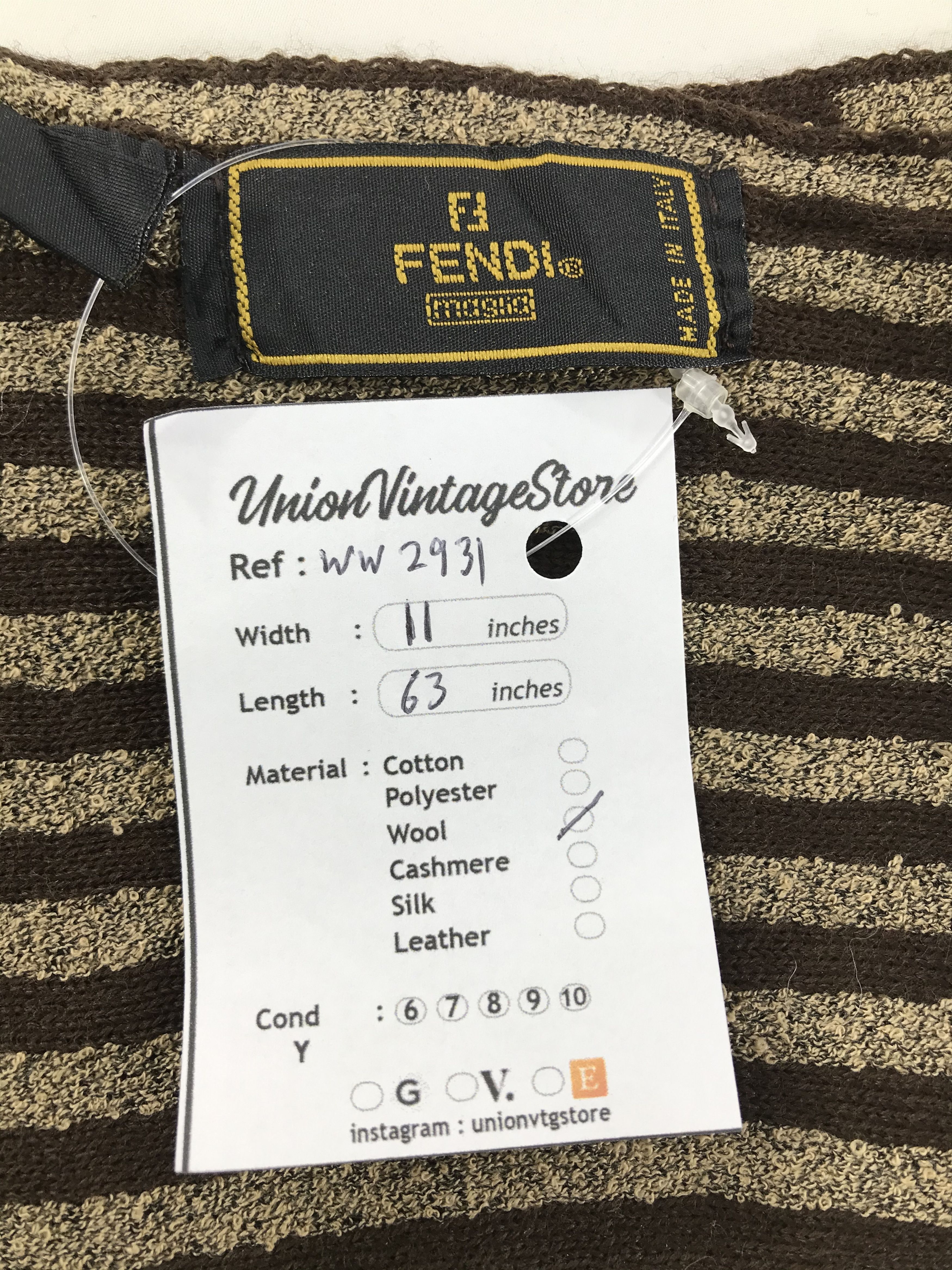 Vintage Fendi Scarf / Muffler / Neckwear Size ONE SIZE - 4 Thumbnail