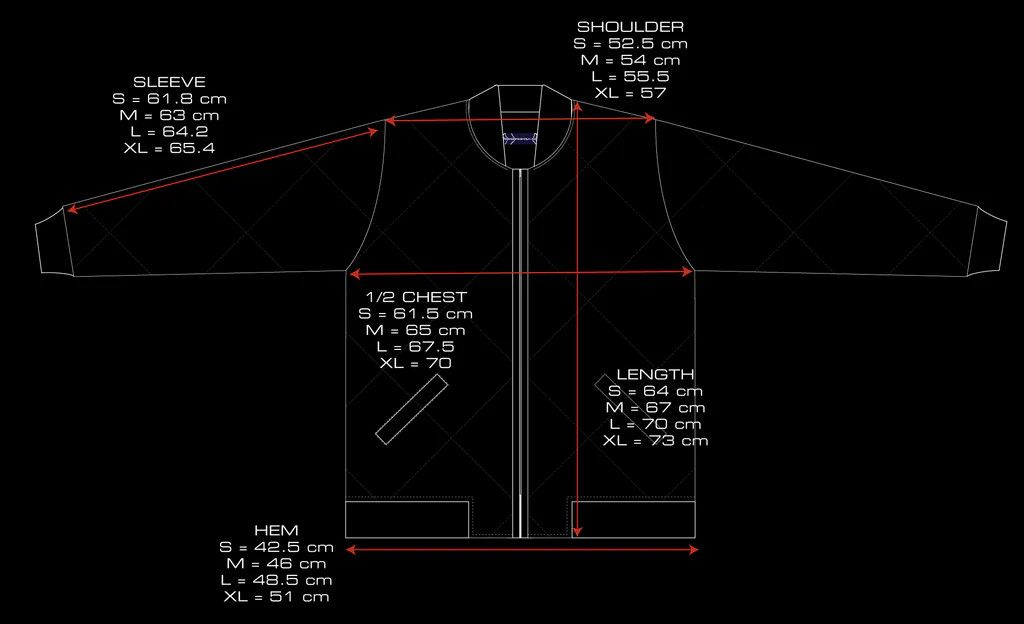 PUNKANDYO MAXFILL DOWN BOMBER SIZE XL