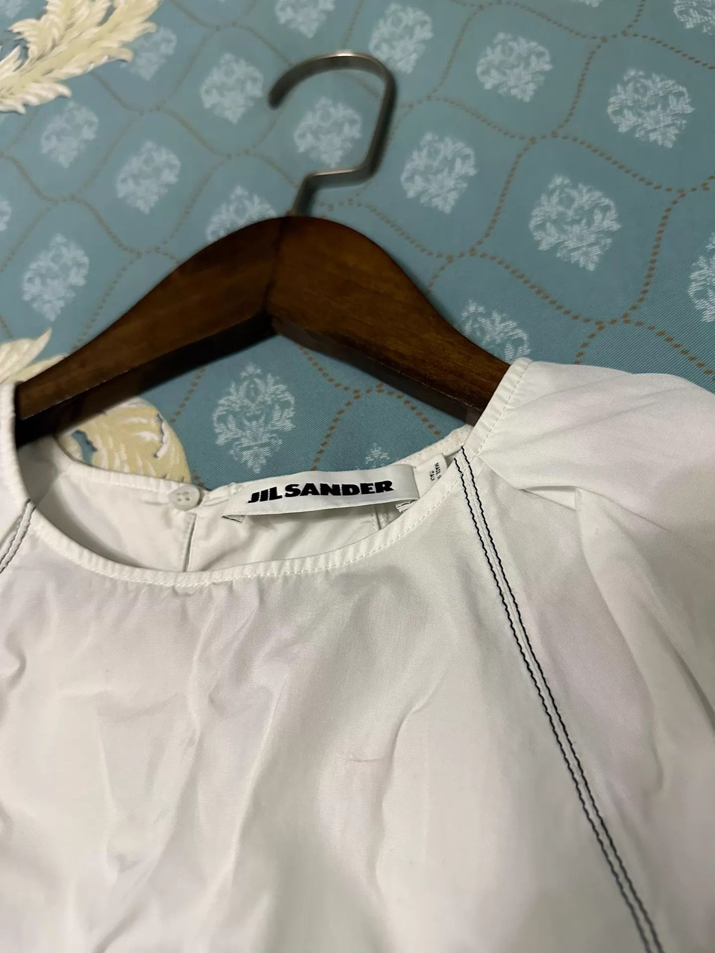 Jil Sander Jilsander puff-sleeve short top 9/10 3-4 wears Size XS / US 0-2 / IT 36-38 - 3 Thumbnail