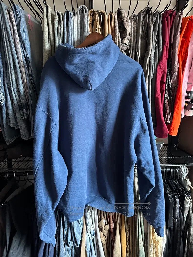 Balenciaga Balenciaga Blue Hooded Sweatshirt Size US S / EU 44-46 / 1 - 2 Thumbnail