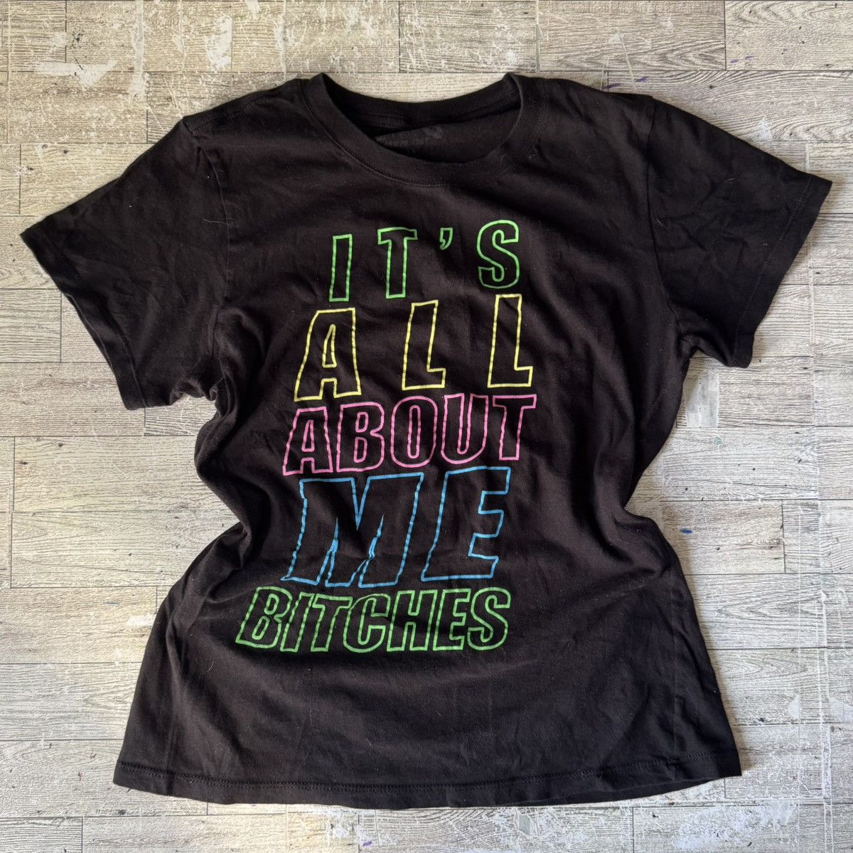 Vintage Vintage, Spencer’s, All About Me Fitted Tee Size L / US 10 / IT 46 - 2 Thumbnail
