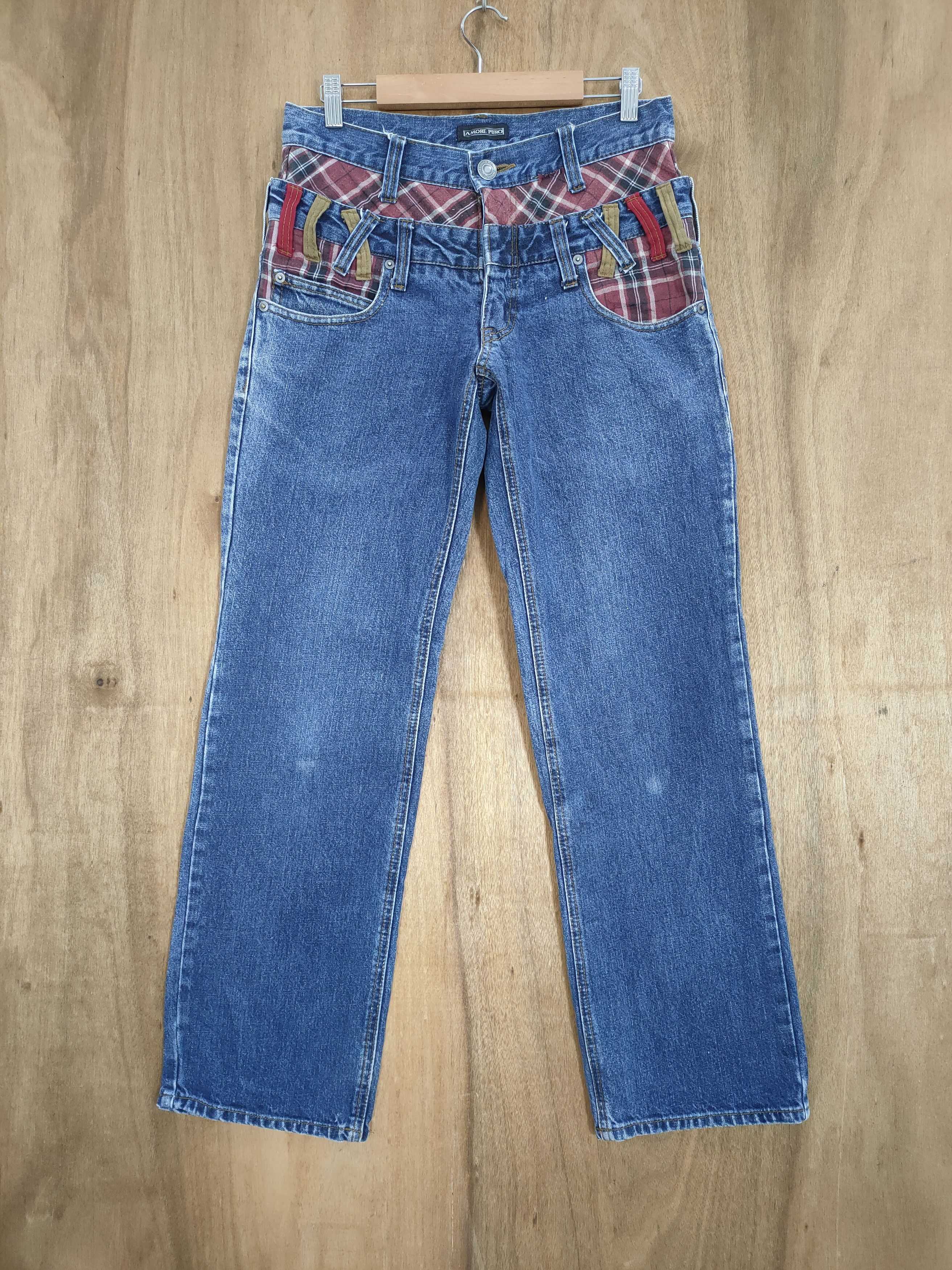 Japanese Brand × Jean VINTAGE DOUBLE WAIST JEAN PANTS Size US 29 - 2 Thumbnail