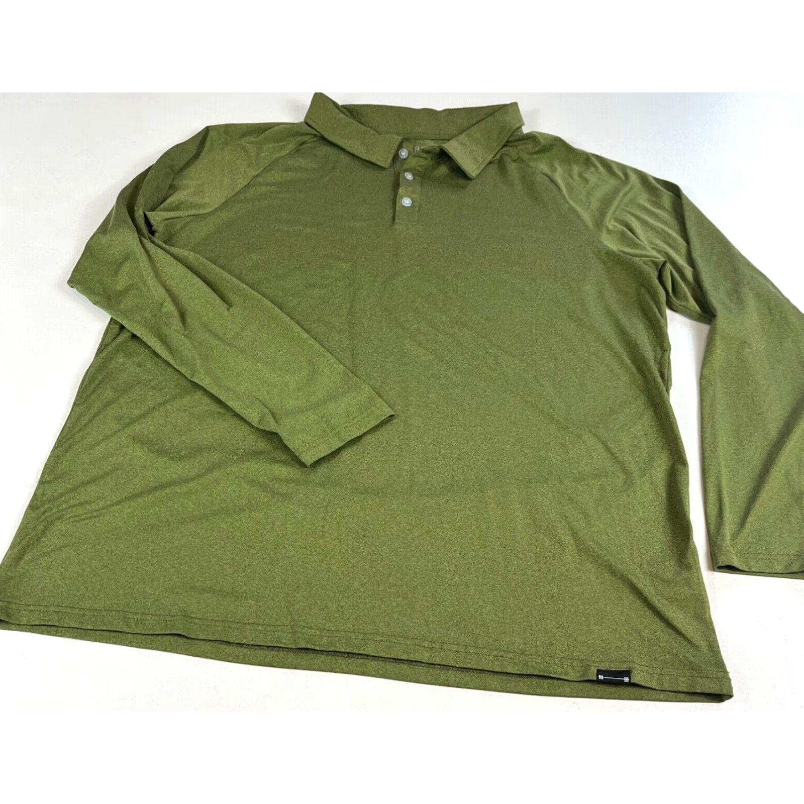 Vintage Barbell Apparel Men’s Long Sleeve Polo Shirt XL Green Barbell Apparel Polo Shirt Men’s XL Long Sleeve Green Performance Gym & Training Size US XL / EU 56 / 4 - 6 Thumbnail