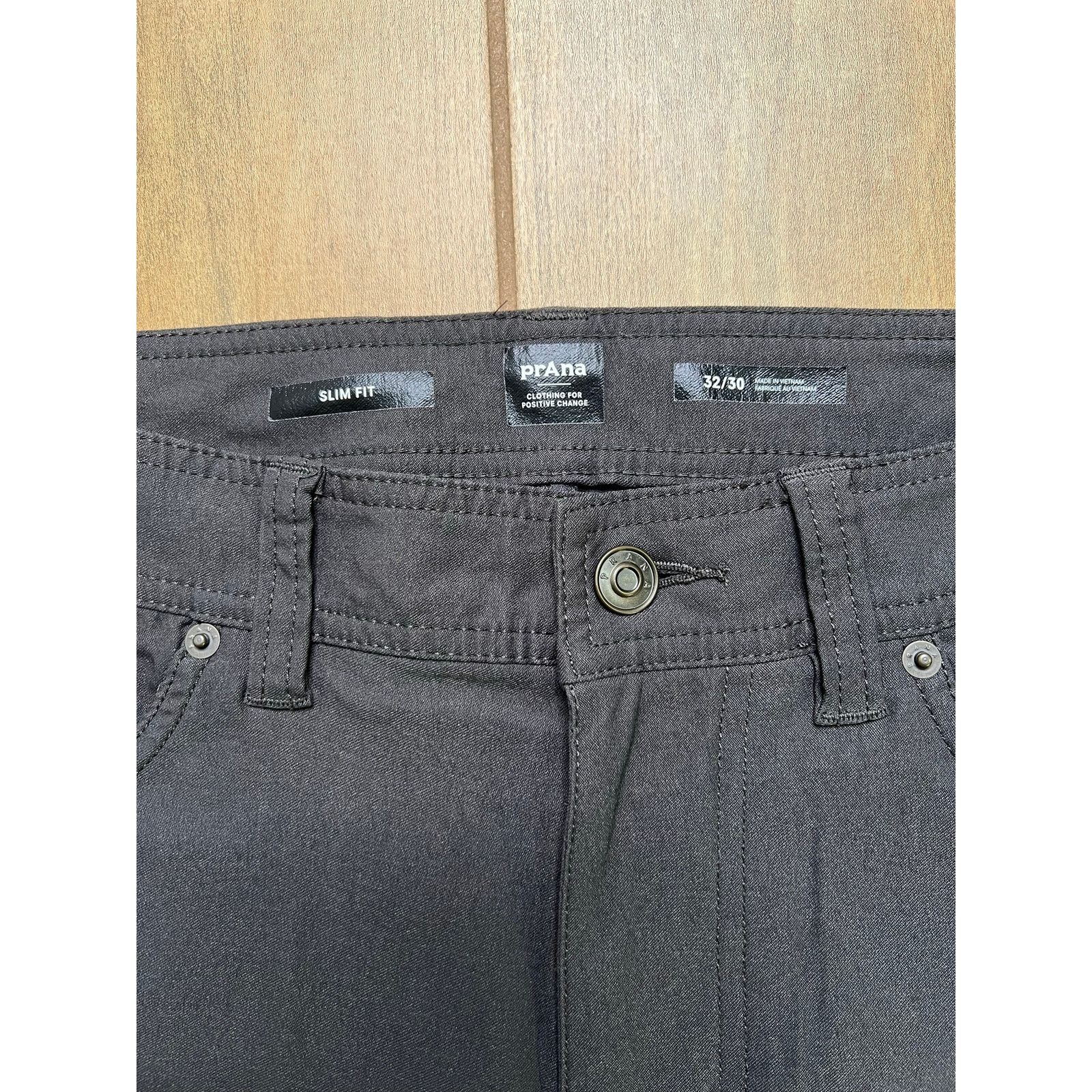 Prana prAna Slim Fit Pants Mens 32x30 Dark Gray Stretch Outdoor Size S / US 4 / IT 40 - 6 Thumbnail