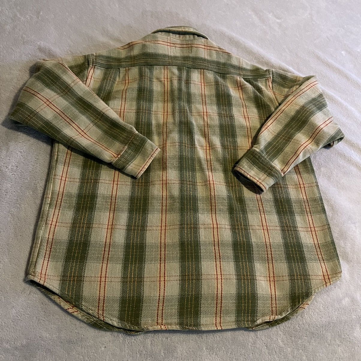 St. Johns Bay Vintage 90s St Johns Bay Men Large Green Plaid Flannel Shirt Size US L / EU 52-54 / 3 - 2 Thumbnail