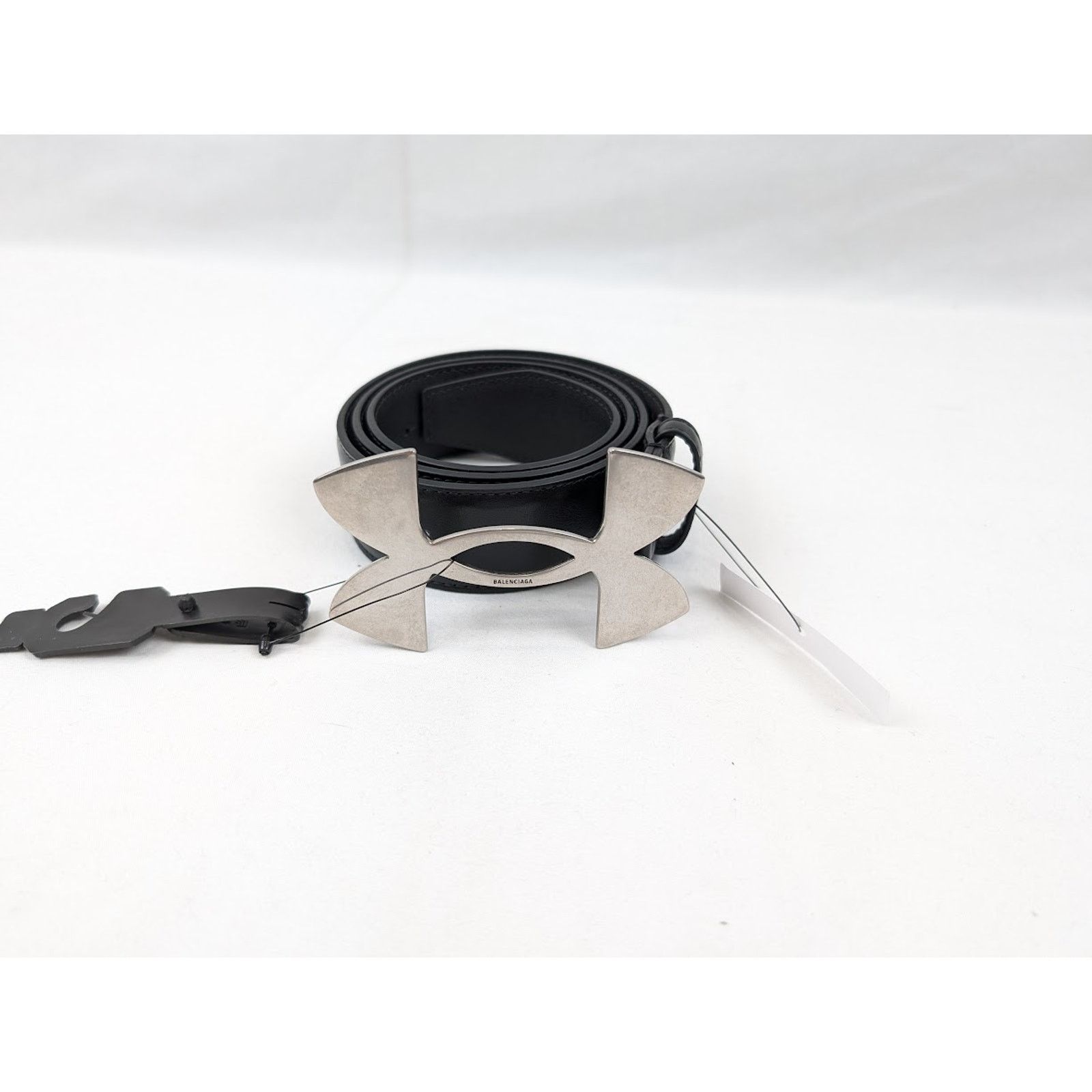 Balenciaga × Under Armour o1rshd1 Size: 95 CM / Calf Plutone Belt in Black Size 38 - 1 Thumbnail