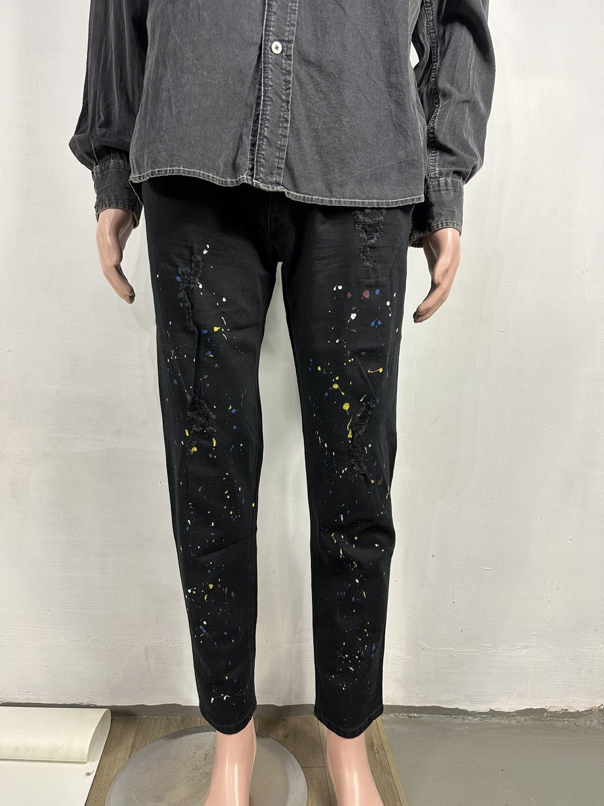 Number (N)ine Number Nine Distressed Painter Skinny Jeans Denim Pants Size US 32 / EU 48 - 18 Thumbnail