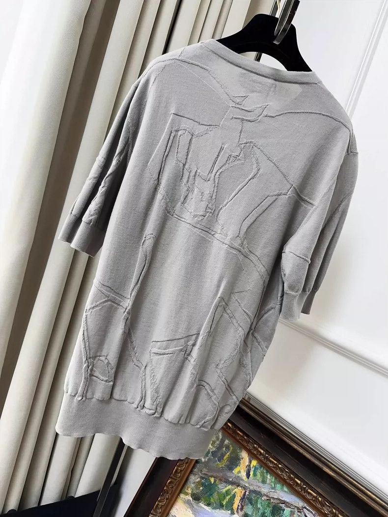 Hermes Hermes Men's Short Sleeve Knit Top-2506 Size M / US 6-8 / IT 42-44 - 2 Thumbnail