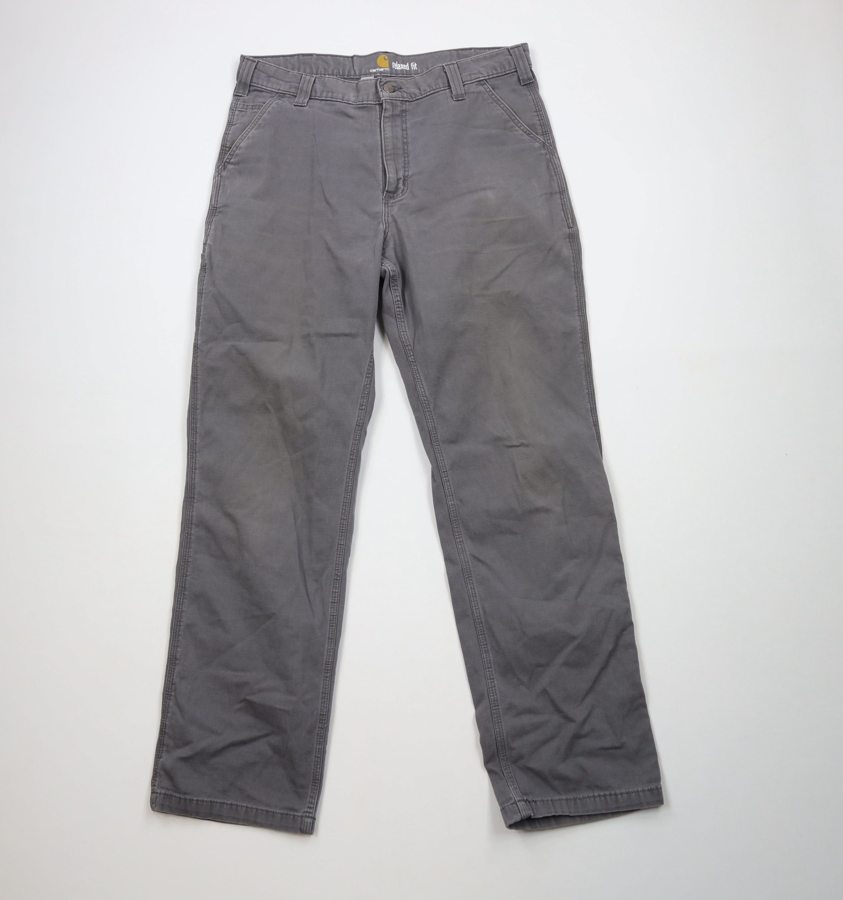 Carhartt × Vintage Vintage Y2K Carhartt Fit Wide Leg Dungaree Pants Gray Size US 38 / EU 54 - 1 Thumbnail