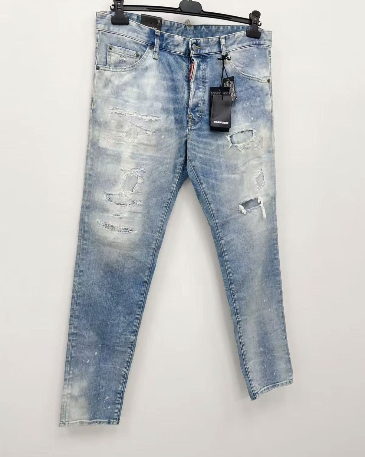 Dsquared2 DSQUARED2 D2 Stretch Washed Distressed Destroyed Jeans J30 Size US 34 / EU 50 - 2 Thumbnail