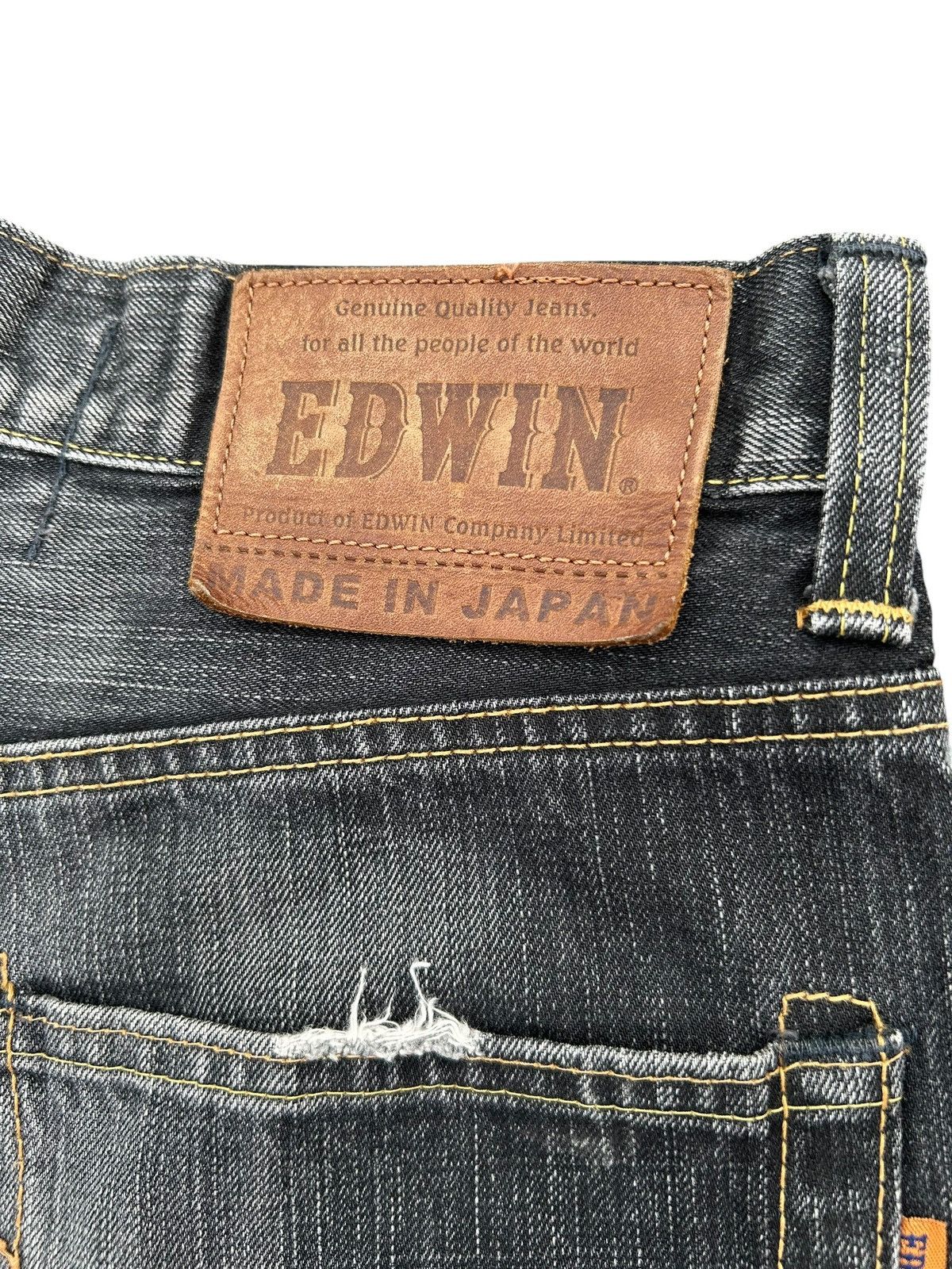 Kapital Vintage Edwin 505V Selvedge Distressed Denim Jeans Size US 32 / EU 48 - 13 Thumbnail