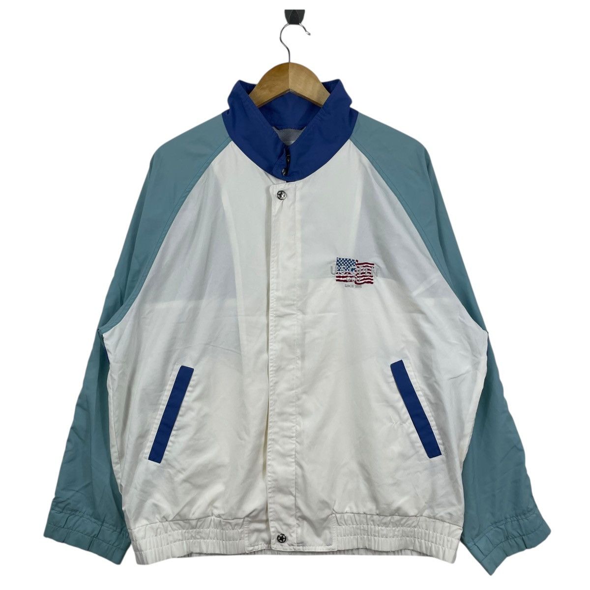 Vintage Vintage 90s U.S.OPEN Golf Windbreaker Jacket Size US L / EU 52-54 / 3 - 2 Thumbnail