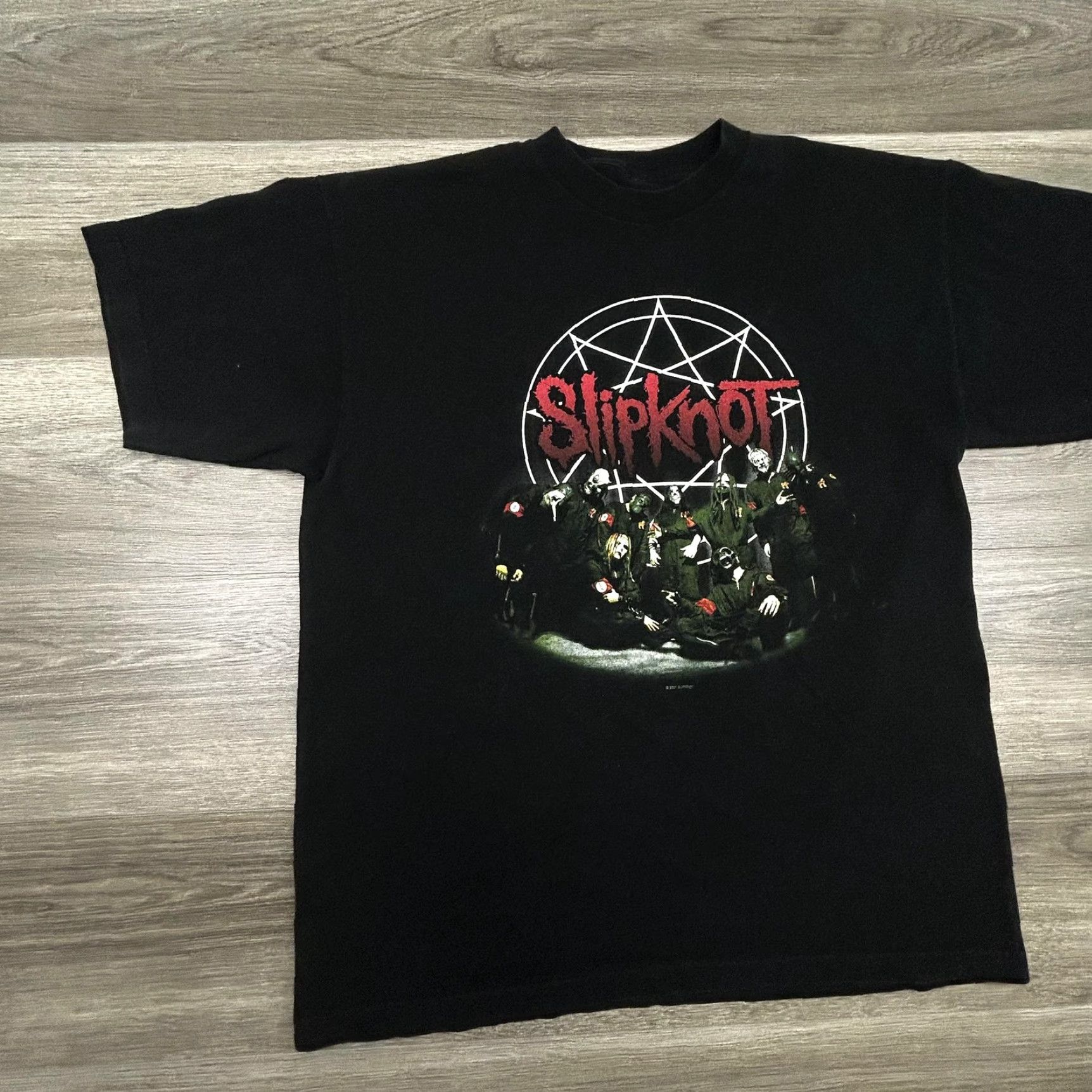 Doublet VINTAGE Slipknot Shirt Mens XL Black 2001 Pentagram IOWA Double Sided Metal EUC Shirt Mens XL Black Slipknot 2001 Vintage Band Graphic T-Shirt Size US XL / EU 56 / 4 - 3 Thumbnail