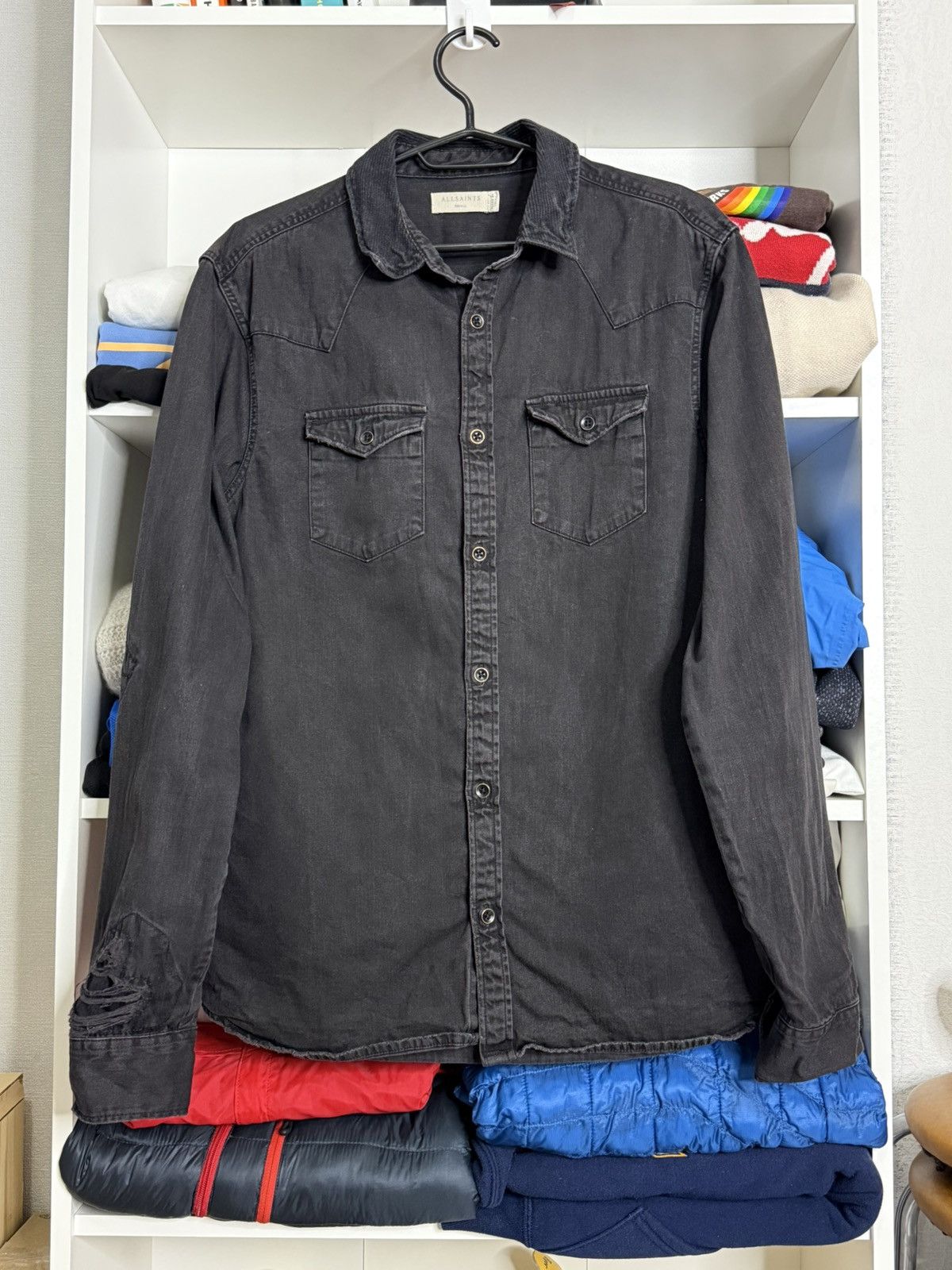 Allsaints Allsainta Avant Gard Denim Jacket size S Size US S / EU 44-46 / 1 - 6 Thumbnail