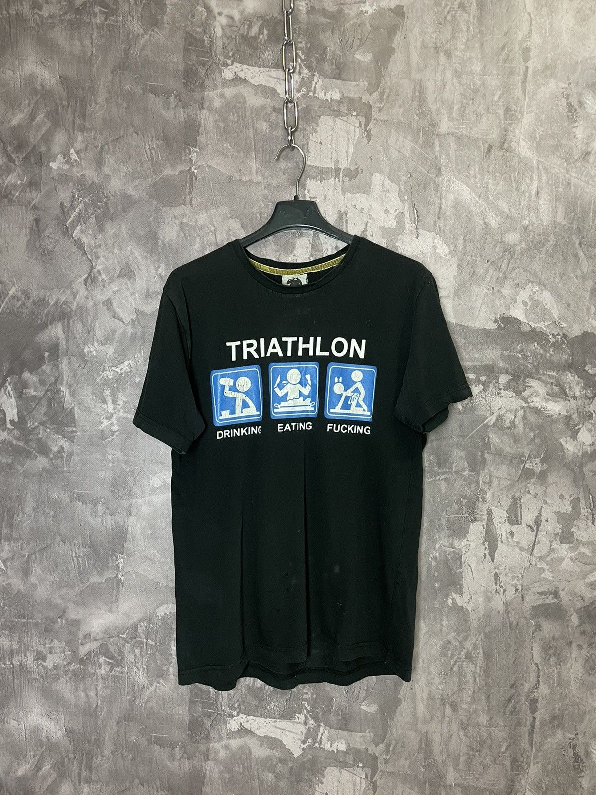 Band Tees Vintage Triatlon drinking eating fucking t shirt Size US M / EU 48-50 / 2 - 1 Thumbnail
