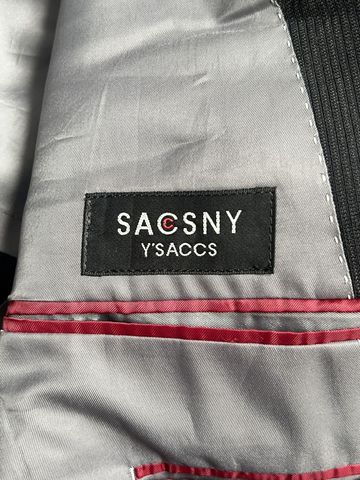 Yohji Yamamoto SACSNY Y’SACCS Yohji Yamamoto Striped Suit Size US S / EU 44-46 / 1 - 13 Thumbnail