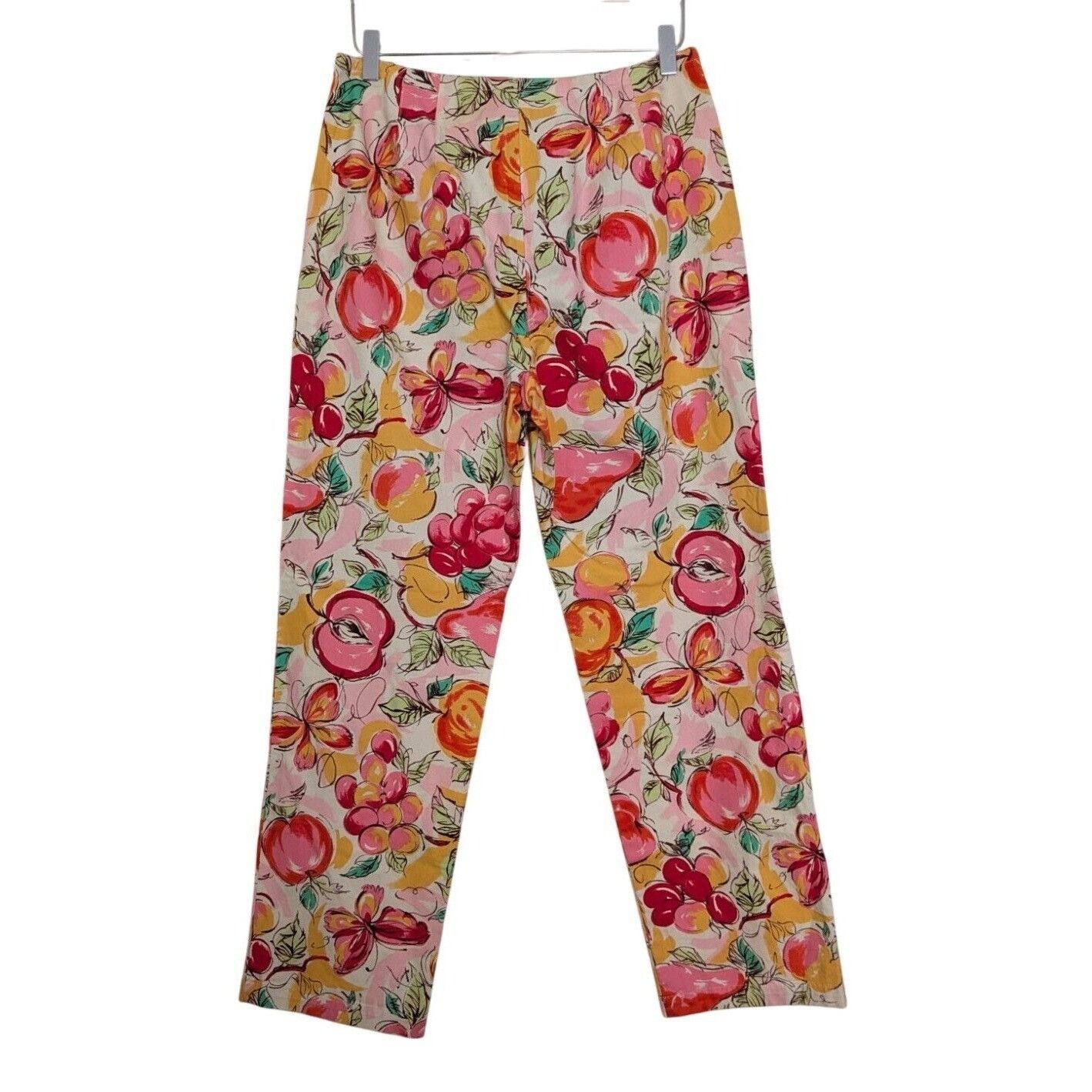 Talbots Talbots Fruit Pants Womens Size 10 Pink Butterfly 90s Size 32" / US 10 / IT 46 - 7 Thumbnail