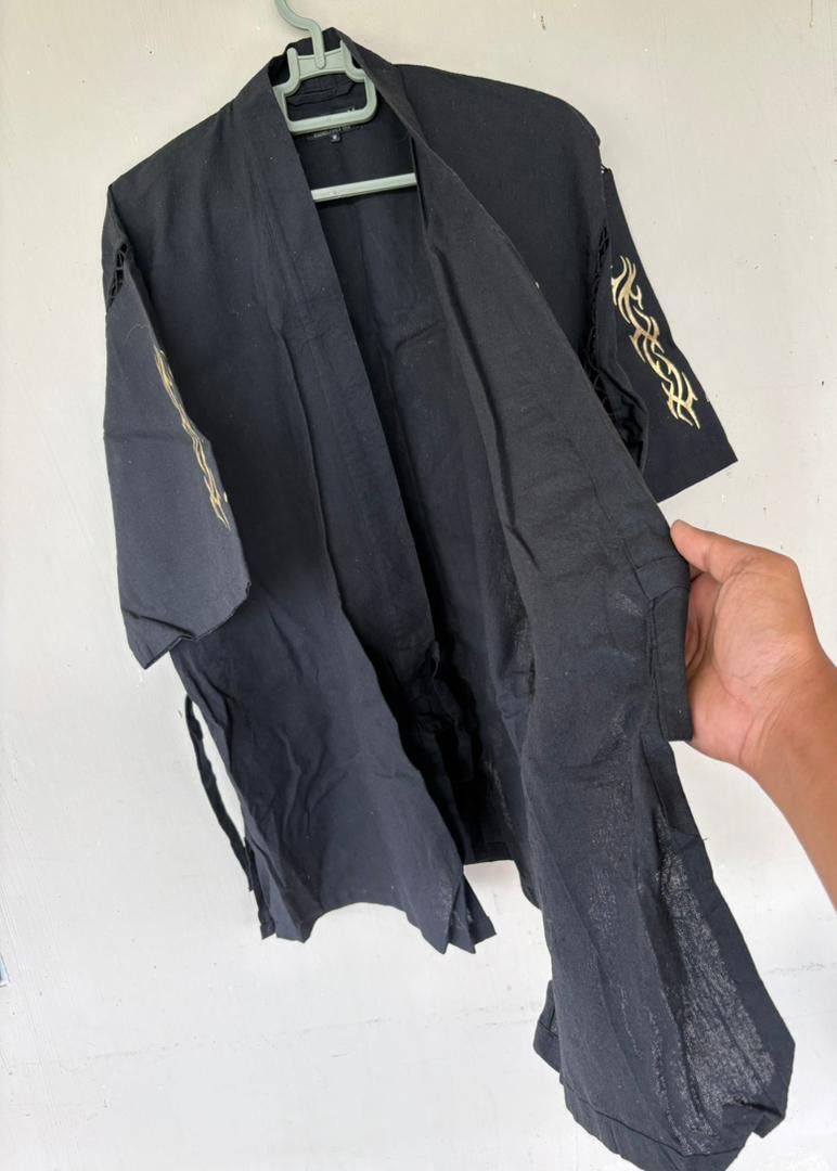 Playboy Vtg Playboy Noragi Kimono Jacket Gold Logo Design Size US M / EU 48-50 / 2 - 5 Thumbnail