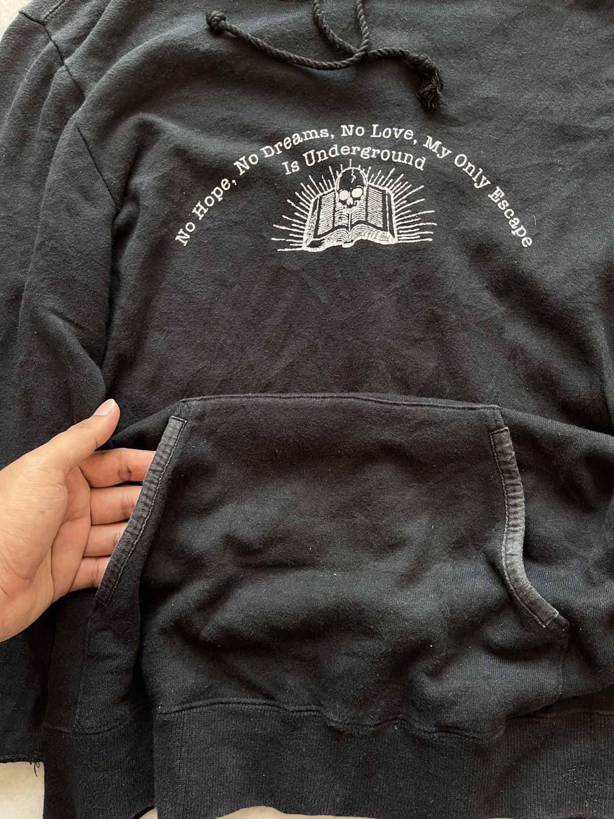 If Six Was Nine × Japanese Brand × Le Grande Bleu (L.G.B.) Bias ‘ NoHopeNoDreamsNoLove’ Hoodie Size US M / EU 48-50 / 2 - 10 Thumbnail
