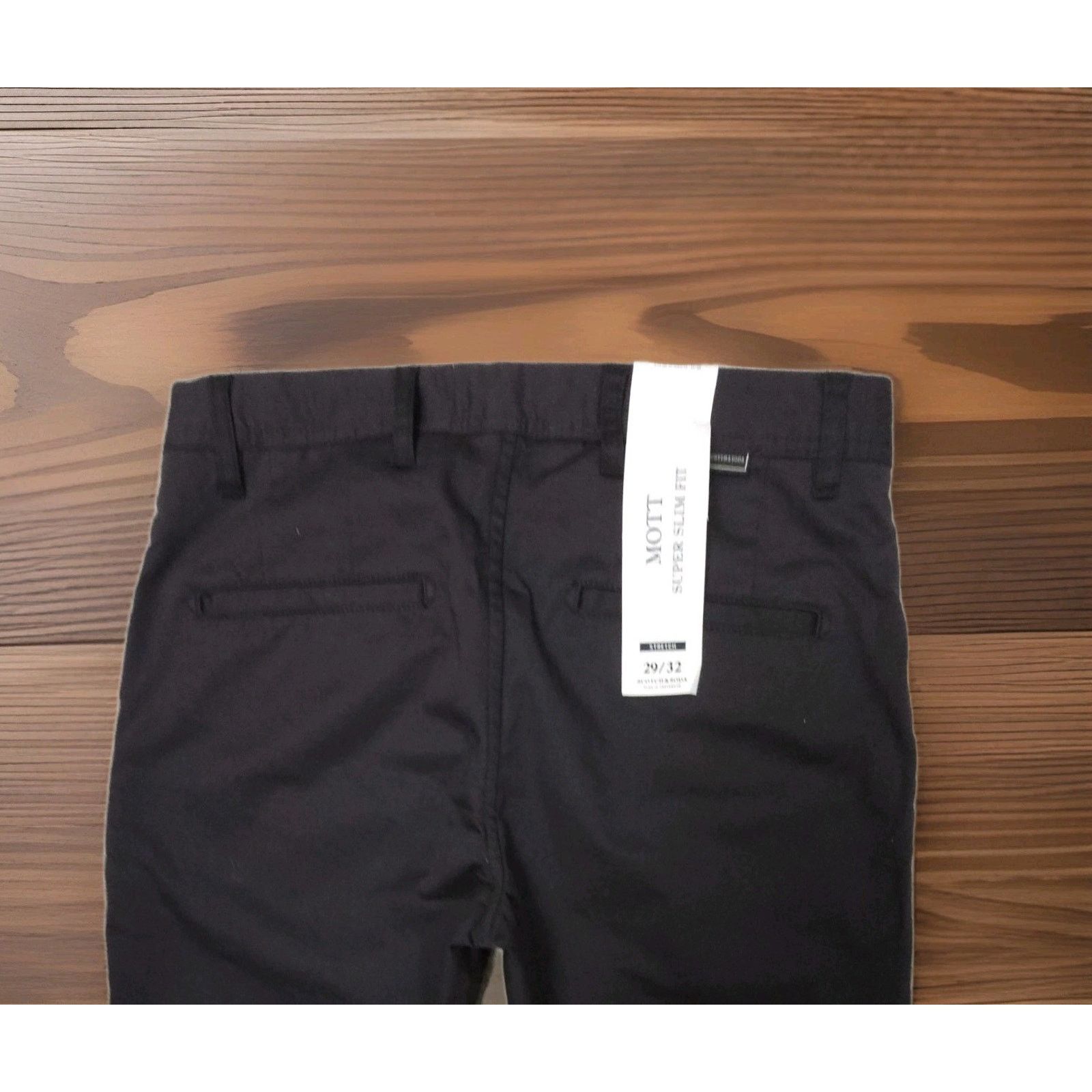 Scotch & Soda Scotch & Soda Pants Mens Mott Super Slim Chinos Dark Gray 29 Size US 29 - 6 Thumbnail