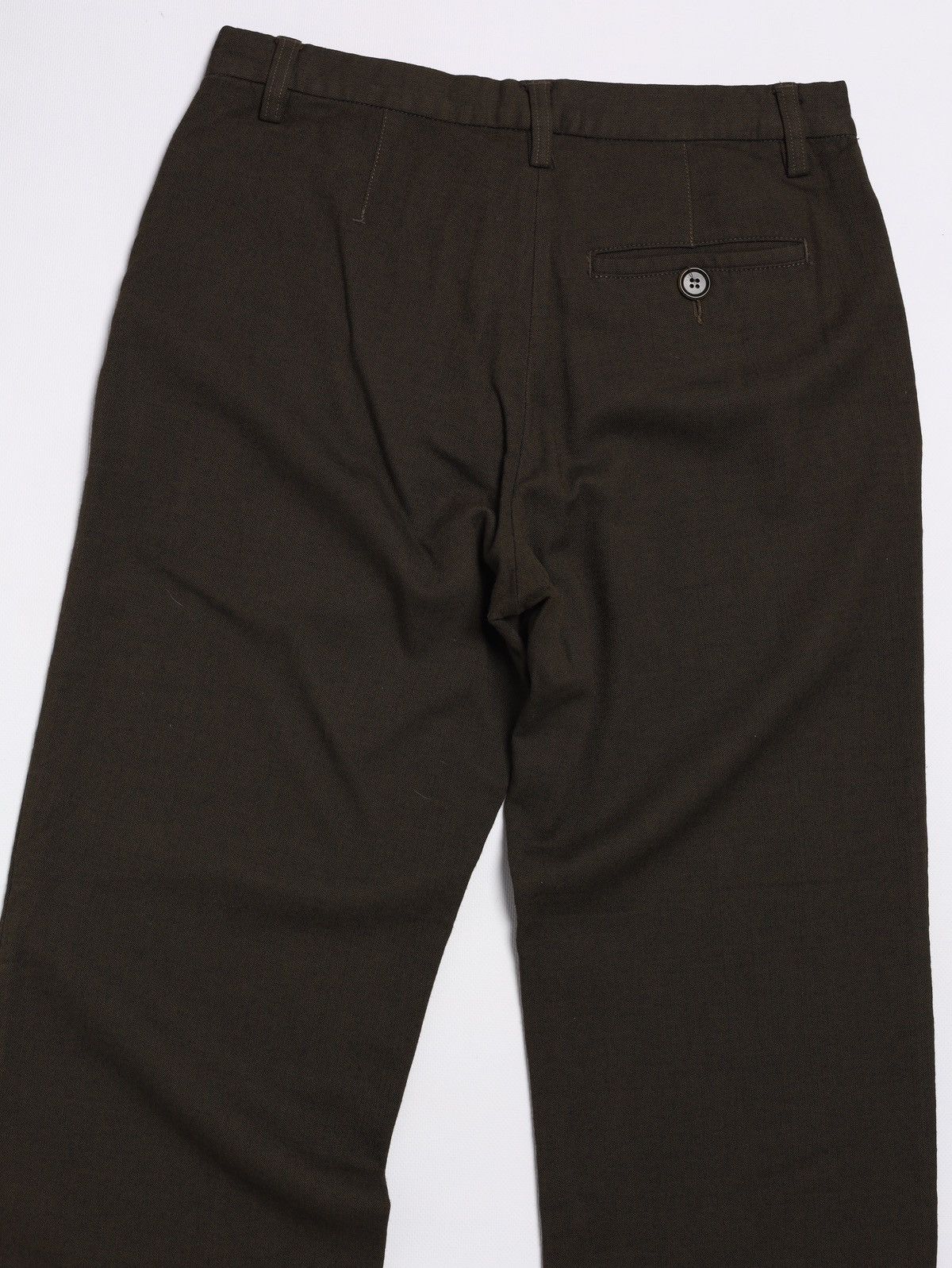 Dirk Bikkembergs Bikkembergs Vintage Viscose Pants Khaki Olive Green Trousers Size US 30 / EU 46 - 8 Thumbnail