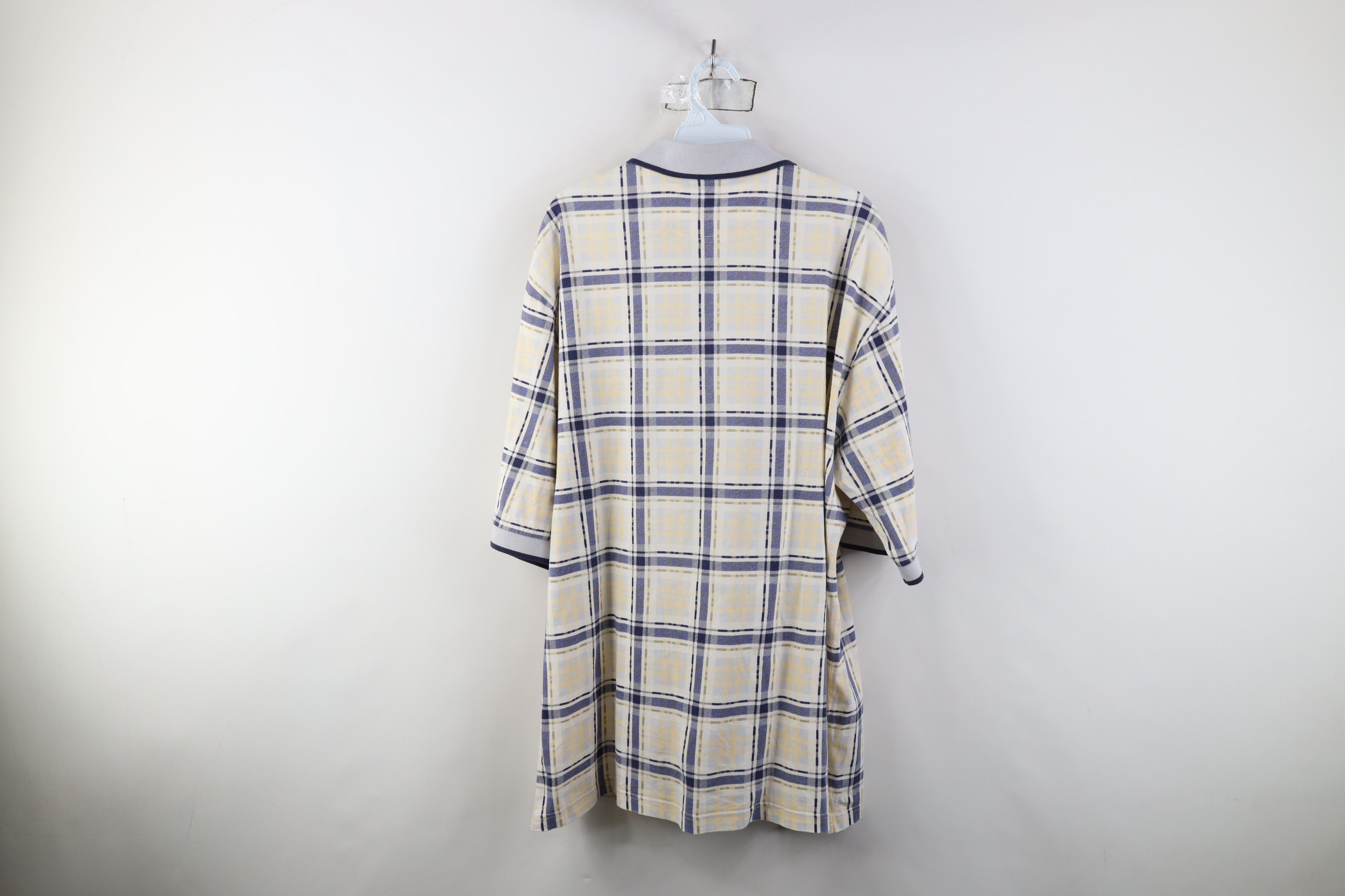 Vintage Vintage 90s Streetwear Collared Golf Polo Shirt Plaid USA Size US XL / EU 56 / 4 - 9 Thumbnail