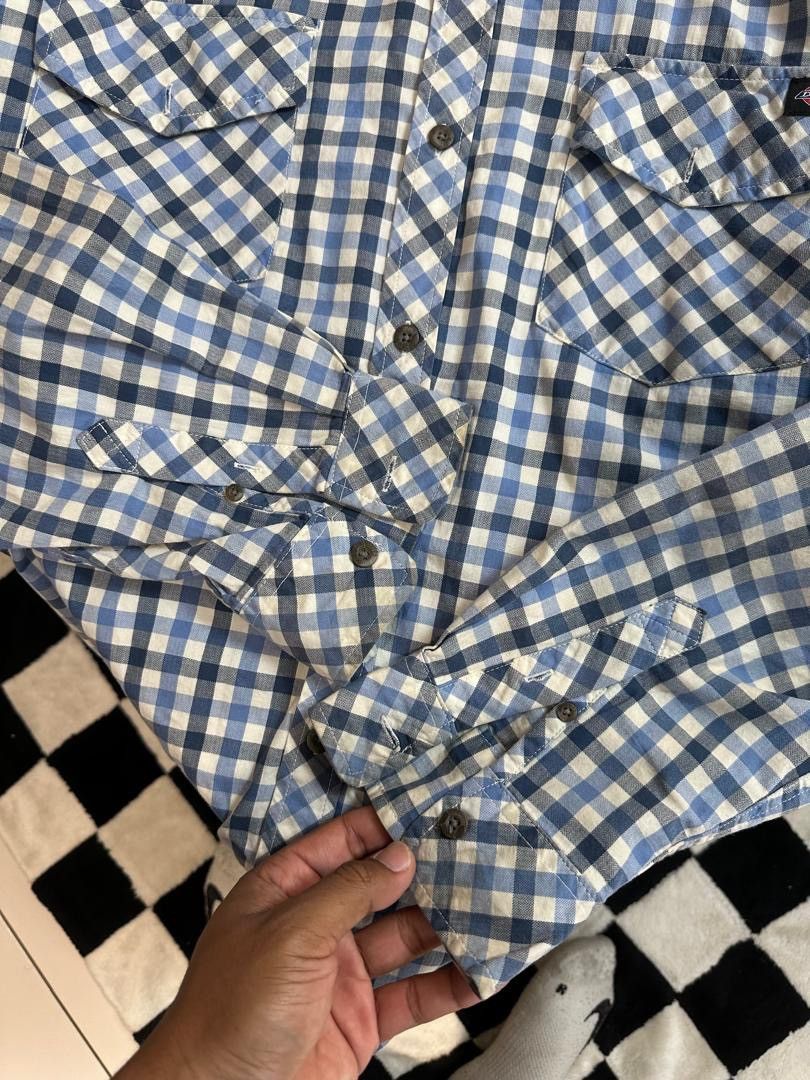 Dickies × Vintage DICKIES CHECKERED BUTTON UP SHIRT Size US XXL / EU 58 / 5 - 5 Thumbnail