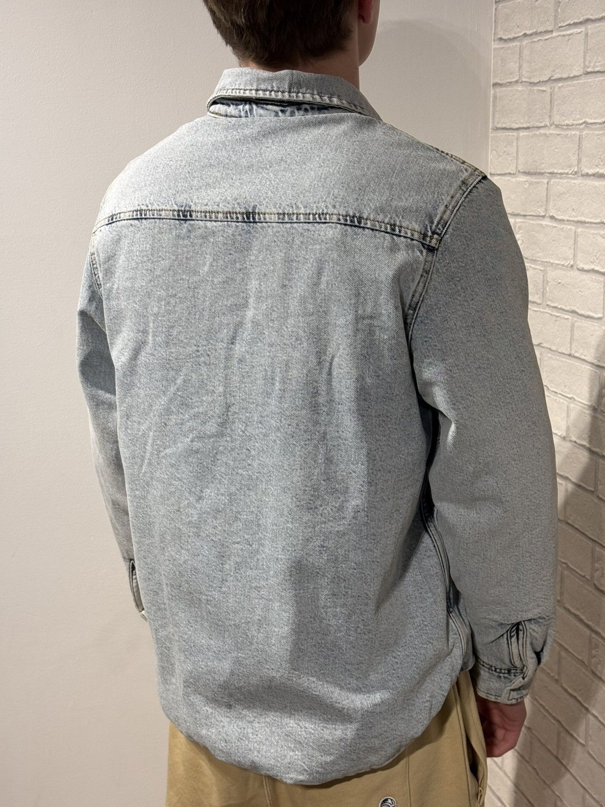 Stussy Stussy Sherpa Lined Denim Shirt 'Stone Washed' Size US S / EU 44-46 / 1 - 10 Thumbnail