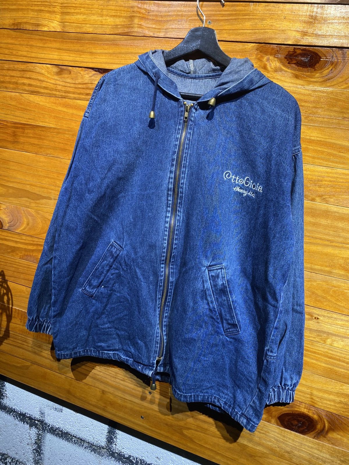 Vintage Vintage Otto Gioia Denim Hooded Jacket Cheong Ma Collection Size US M / EU 48-50 / 2 - 2 Thumbnail