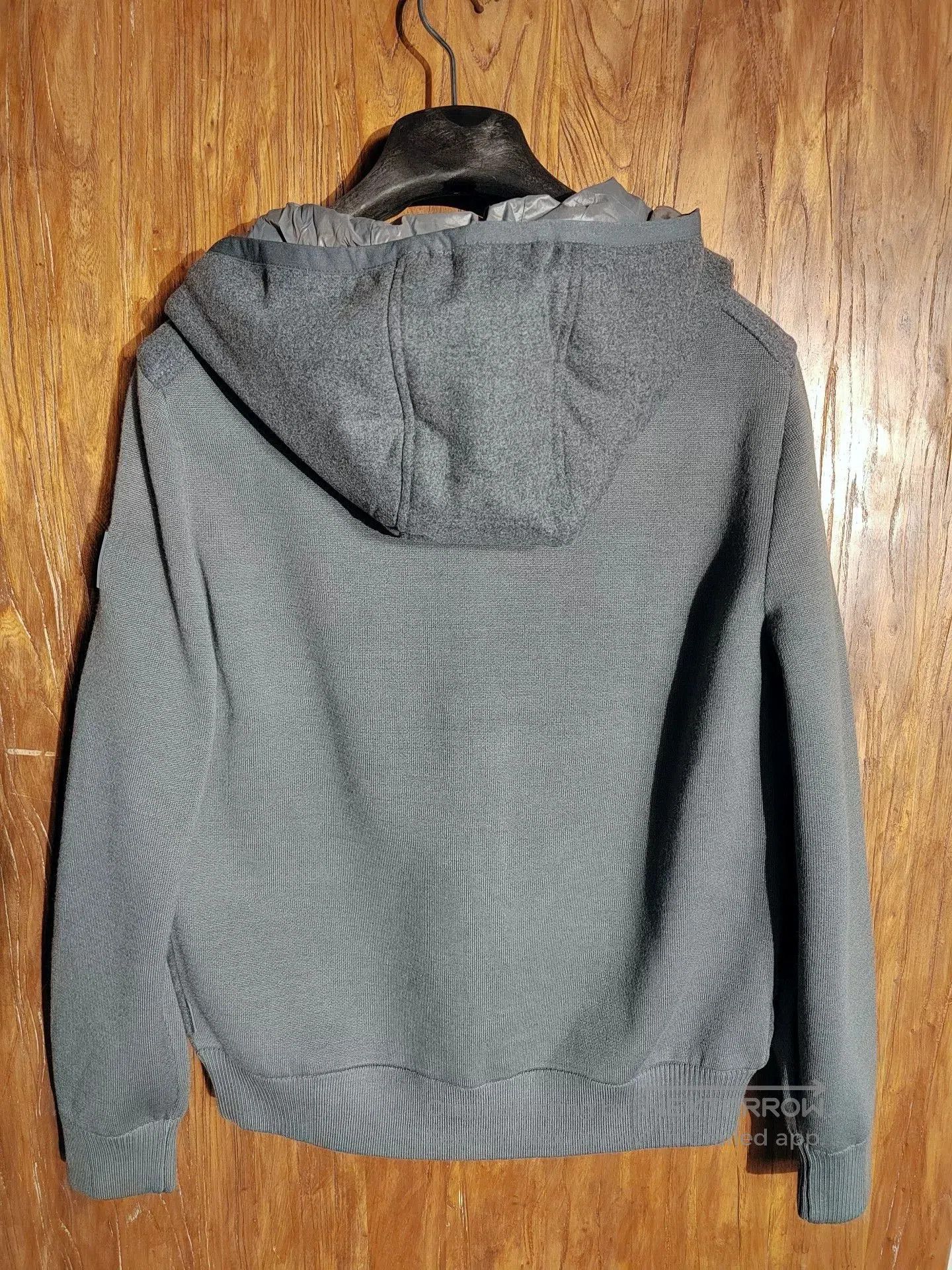 Hugo Boss BOSS Tech Flannel Gray Hooded Jacket. Size US M / EU 48-50 / 2 - 4 Thumbnail