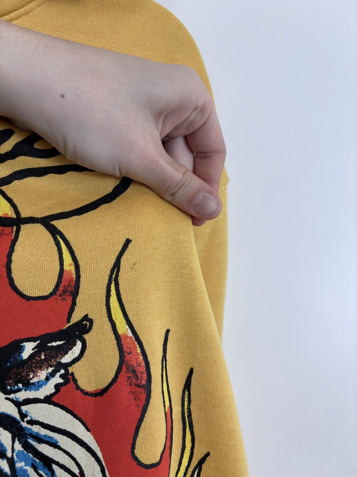 Christian Audigier Ed Hardy NWT Men’s Y2K Mustard Yellow Fire Tiger Logo Hoodie Size US XL / EU 56 / 4 - 11 Thumbnail