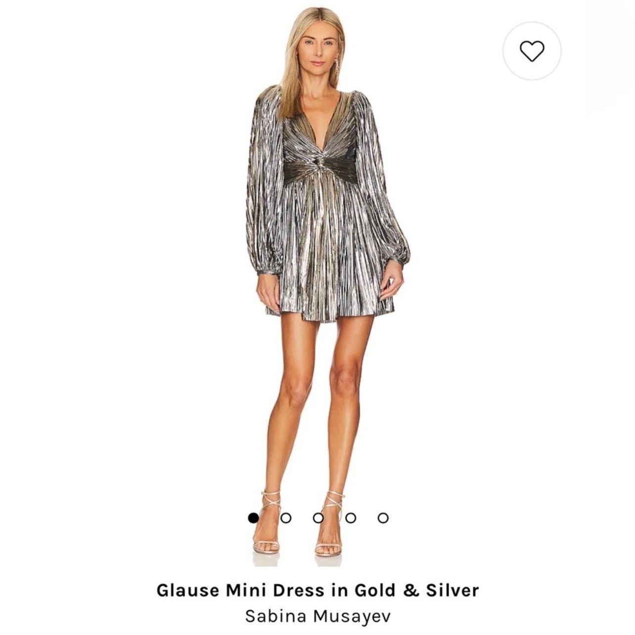 SABIT sabina musayev glause dress mini gold metallic size S C8 Size S / US 4 / IT 40 - 1 Thumbnail
