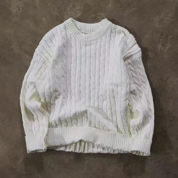 Japanese Brand Katagiri x Kon Vintage Street Stripe Chunky Knit Sweater Size US L / EU 52-54 / 3 - 3 Thumbnail