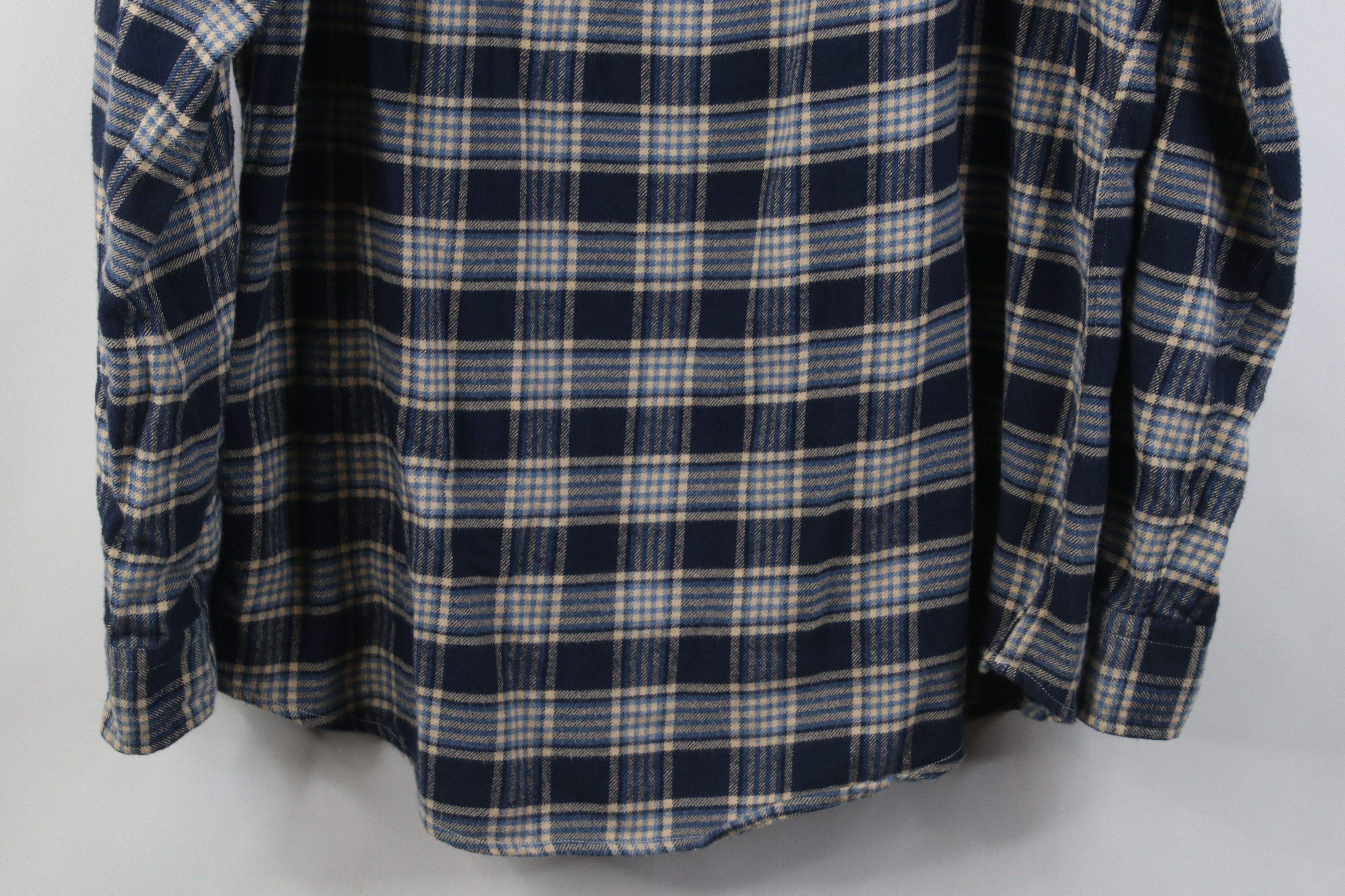Lands' End Vintage 90s Lands End Collared Button Down Shirt Plaid Size US L / EU 52-54 / 3 - 10 Thumbnail