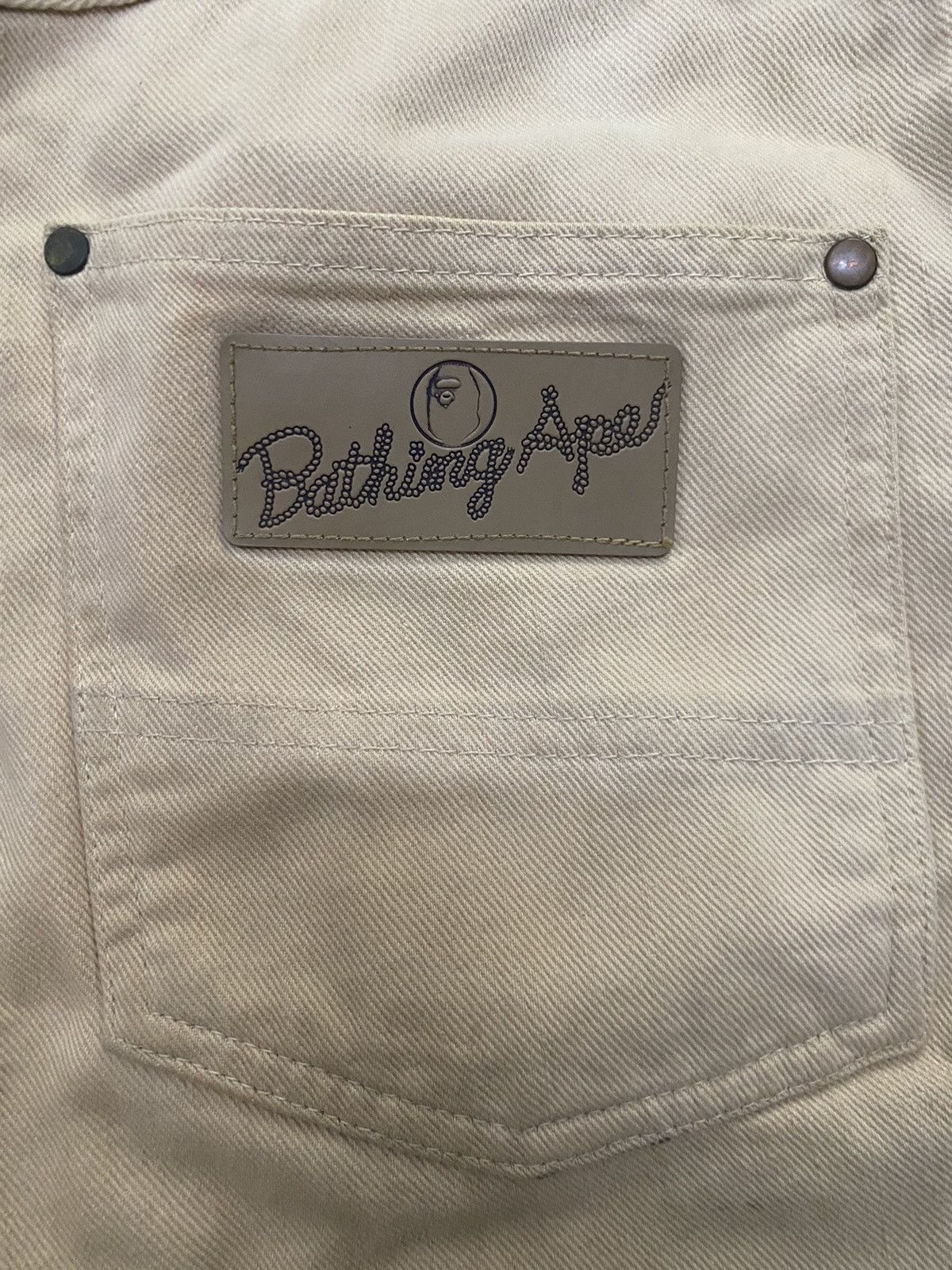 Bape VINTAGE CUSTOM BATHING APE JAPAN DOUBLE KNEE PANTS Size US 32 / EU 48 - 6 Thumbnail